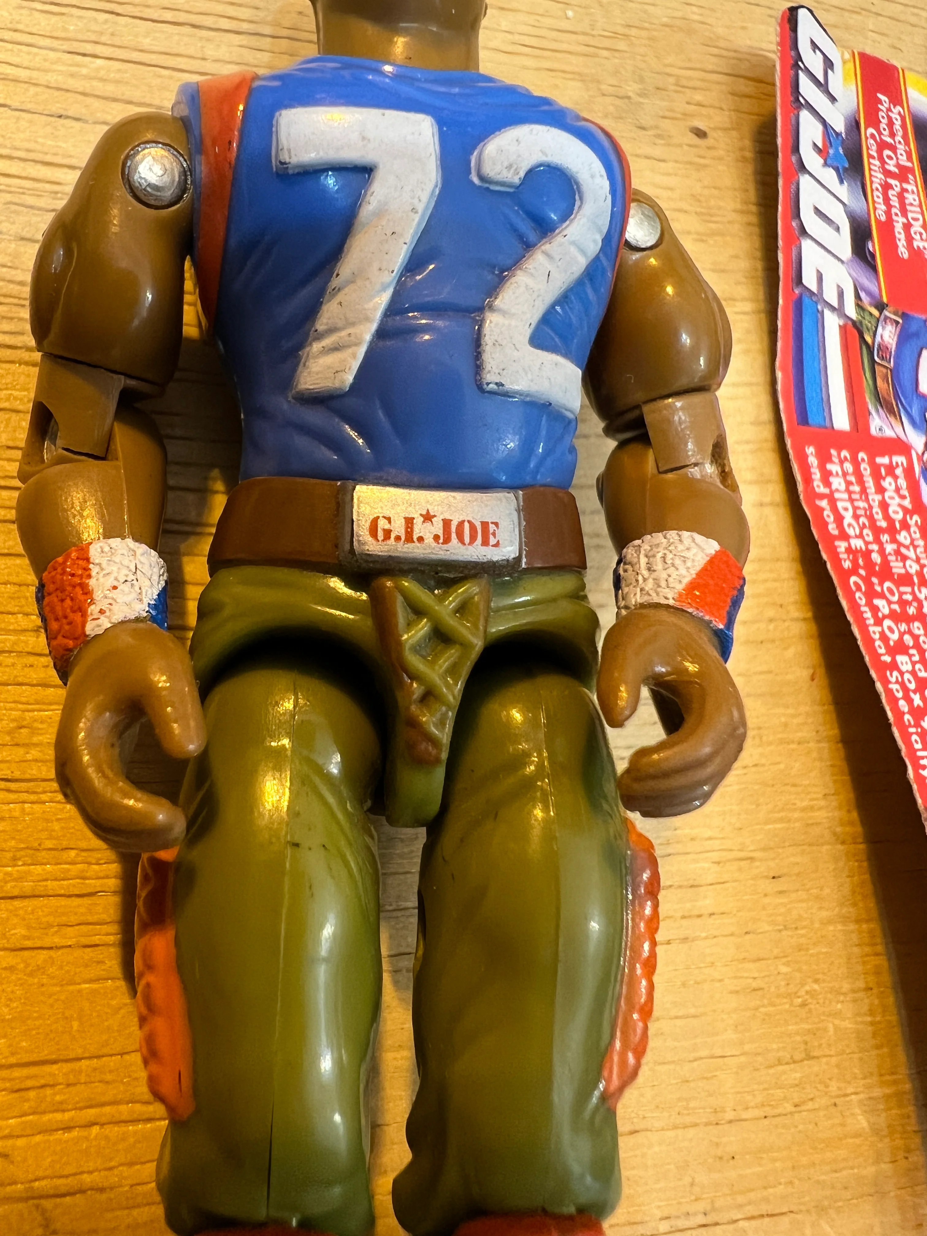 Gi Joe ARAH 1986 : Mail-Away William "Fridge" Refrigerator Perry Complete - Image 3