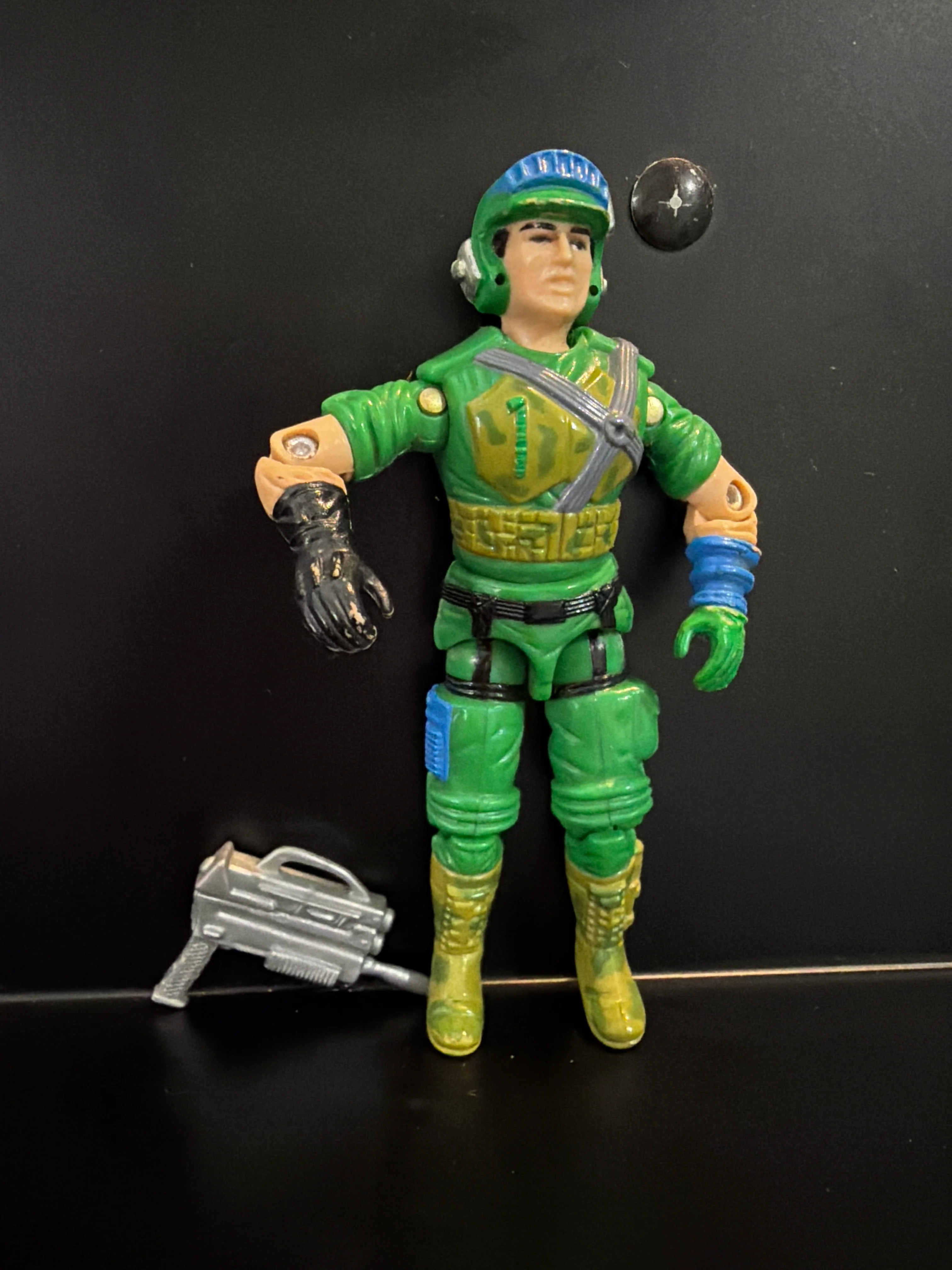 Gi Joe - Battle Force 2000 : Blaster / Mint W/ Gun (Missing Mask)