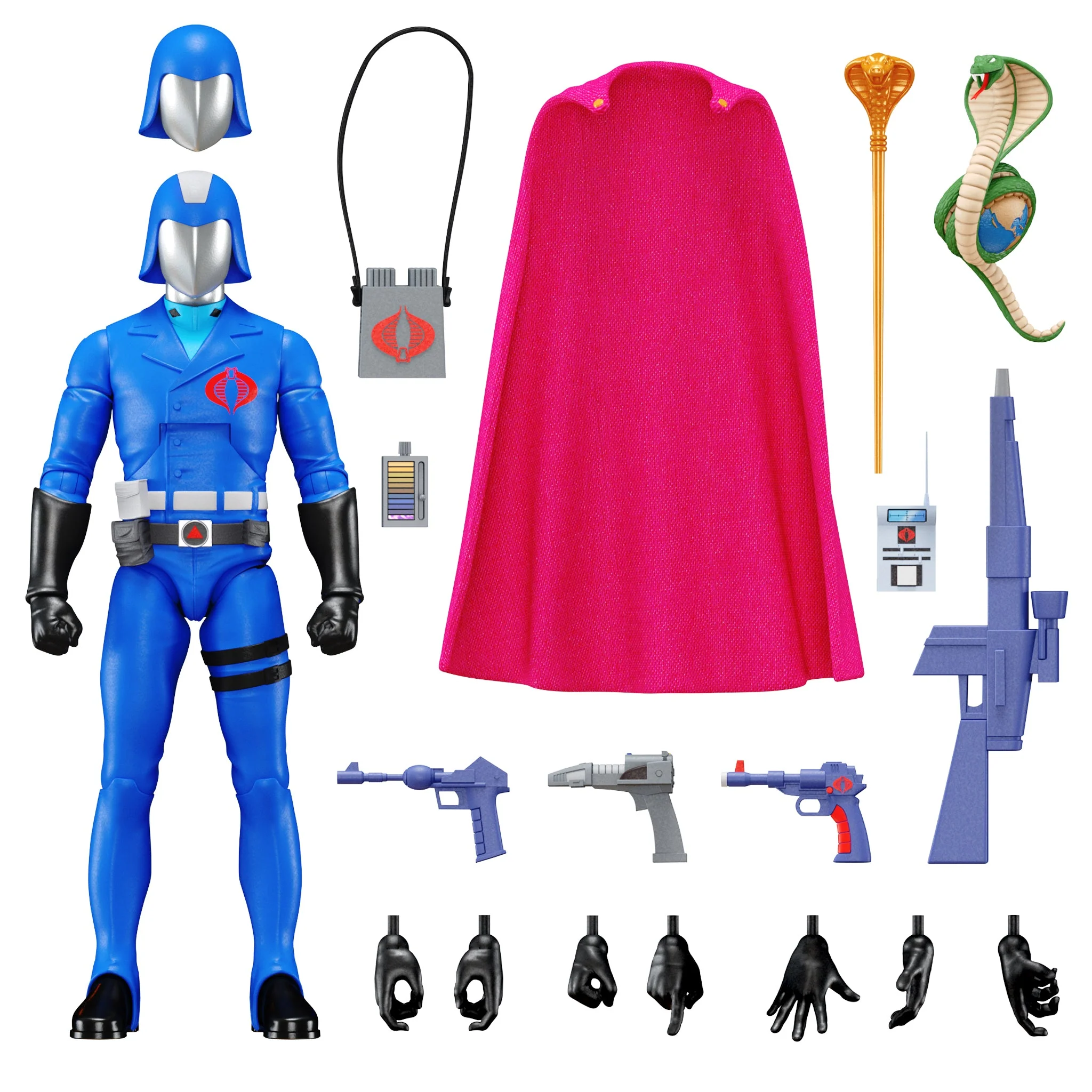 Gi Joe Super 7 ULTIMATES! Cobra Commander Wave 1 MISB - Image 3