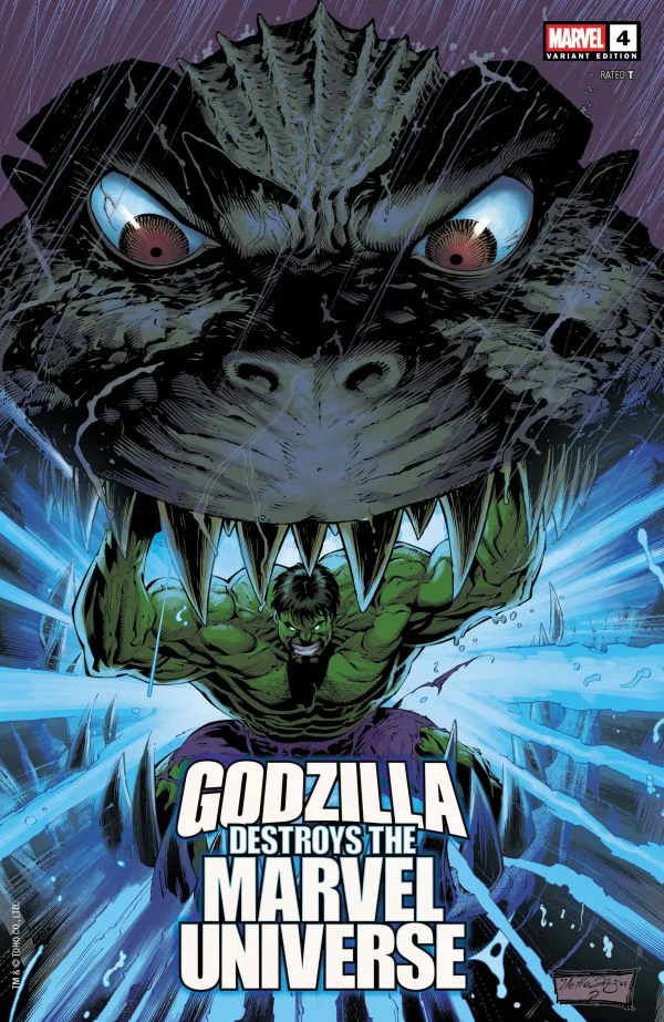 GODZILLA DESTROYS THE MARVEL UNIVERSE #4 NETHO DIAZ INC 1:25 VARIANT
