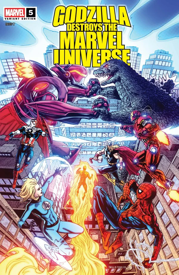 GODZILLA DESTROYS THE MARVEL UNIVERSE #5 CORY SMITH VARIANT