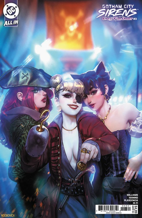 GOTHAM CITY: SIRENS UNFIT FOR ORBIT #3 (OF 5) CVR B NOOBOVICH CARD STOCK VAR