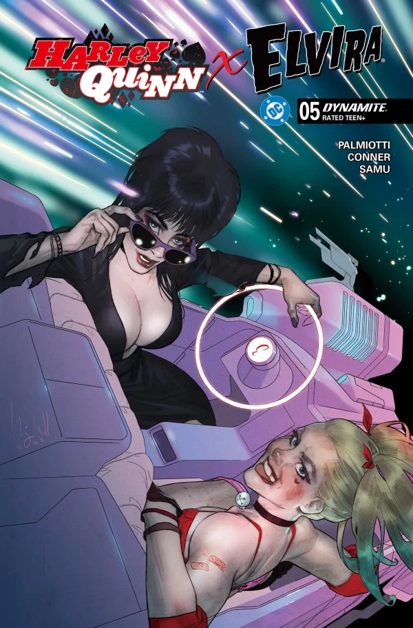 HARLEY QUINN X ELVIRA #5 CVR D BEN CALDWELL VAR