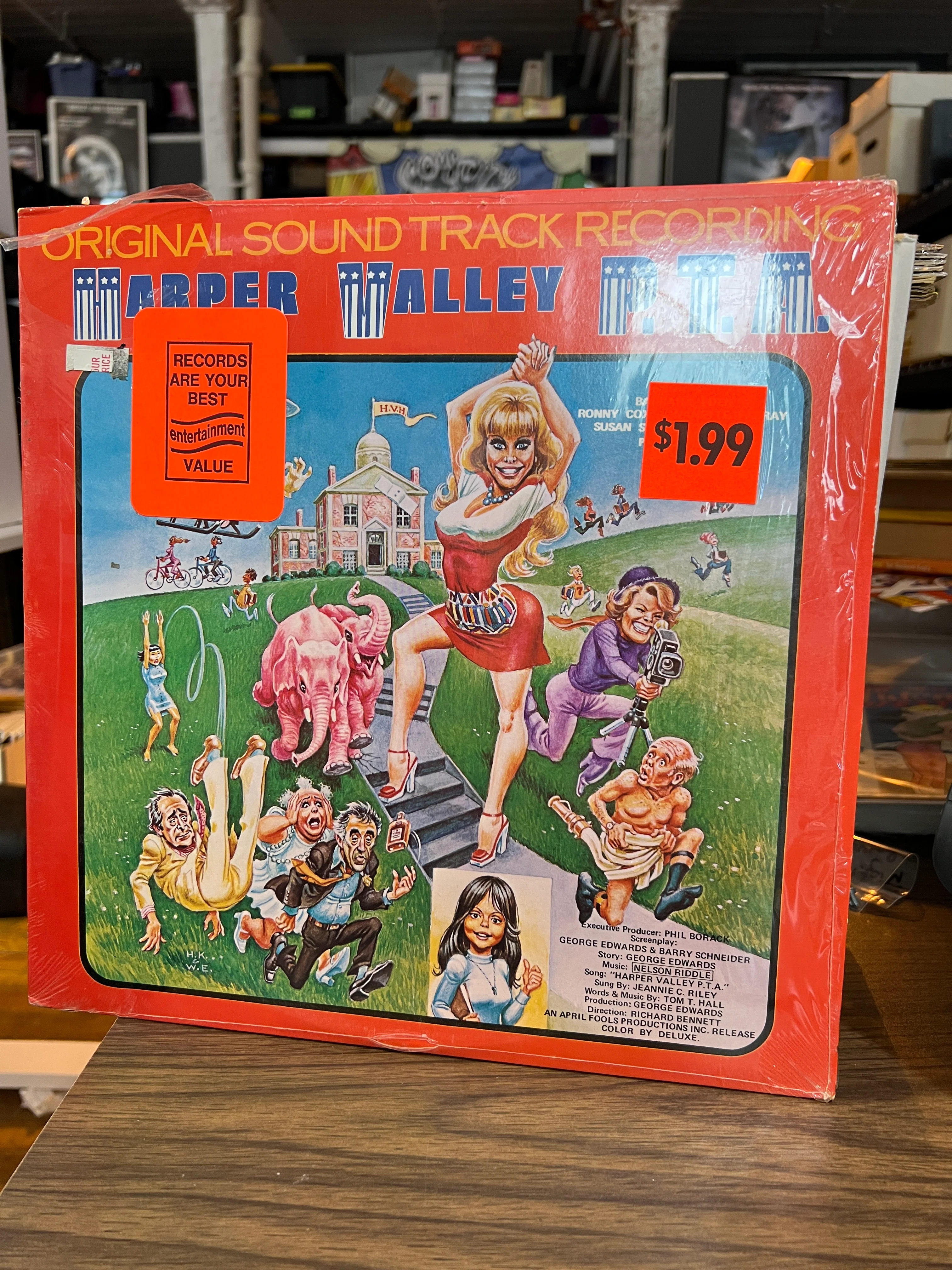 Harper Valley P.T.A. : OST Soundtrack LP 1st Pressing Clear Green Vinyl!