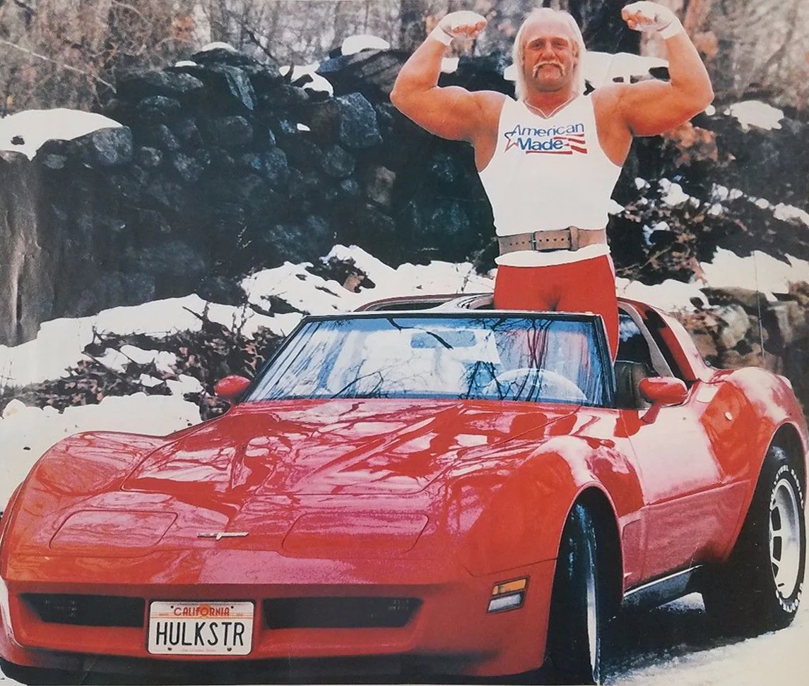 Replica Prop License Plate: Hulk Hogan WWF Hulkamania "HULKSTR" Metal Stamped - Image 3