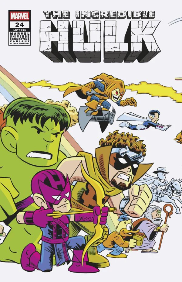 INCREDIBLE HULK #24 (2025) CHRIS GIARRUSSO MARVEL UNIVERSE CONNECTING WRAP VARIANT E