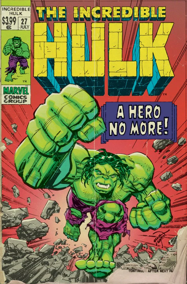 INCREDIBLE HULK #27 (2025) ERIK LARSEN RETROVISION VARIANT