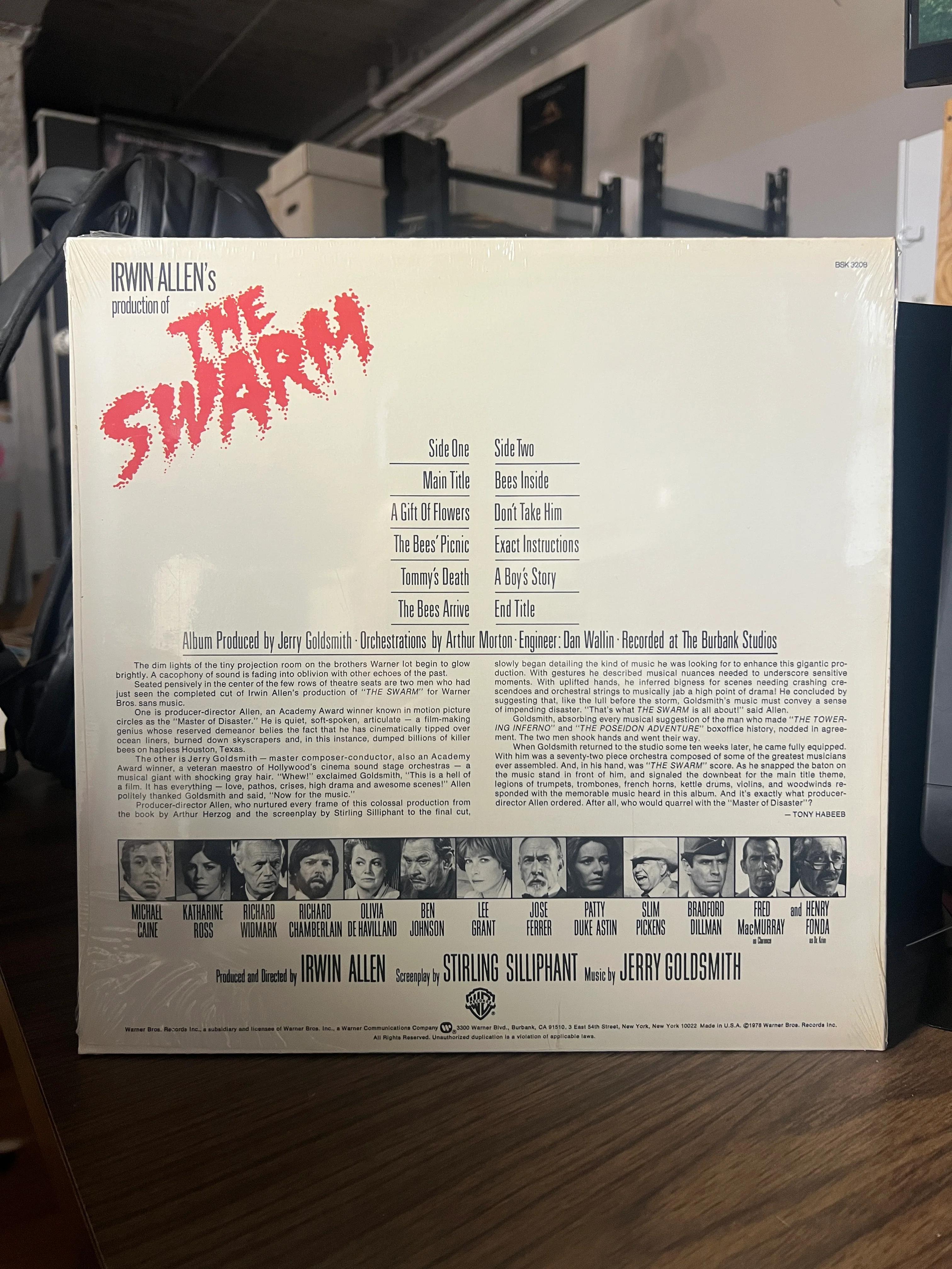 Irwin Allen's - THE SWARM : OST Movie Soundtrack Vinyl LP SEALED Jerry Goldsmith - Image 2