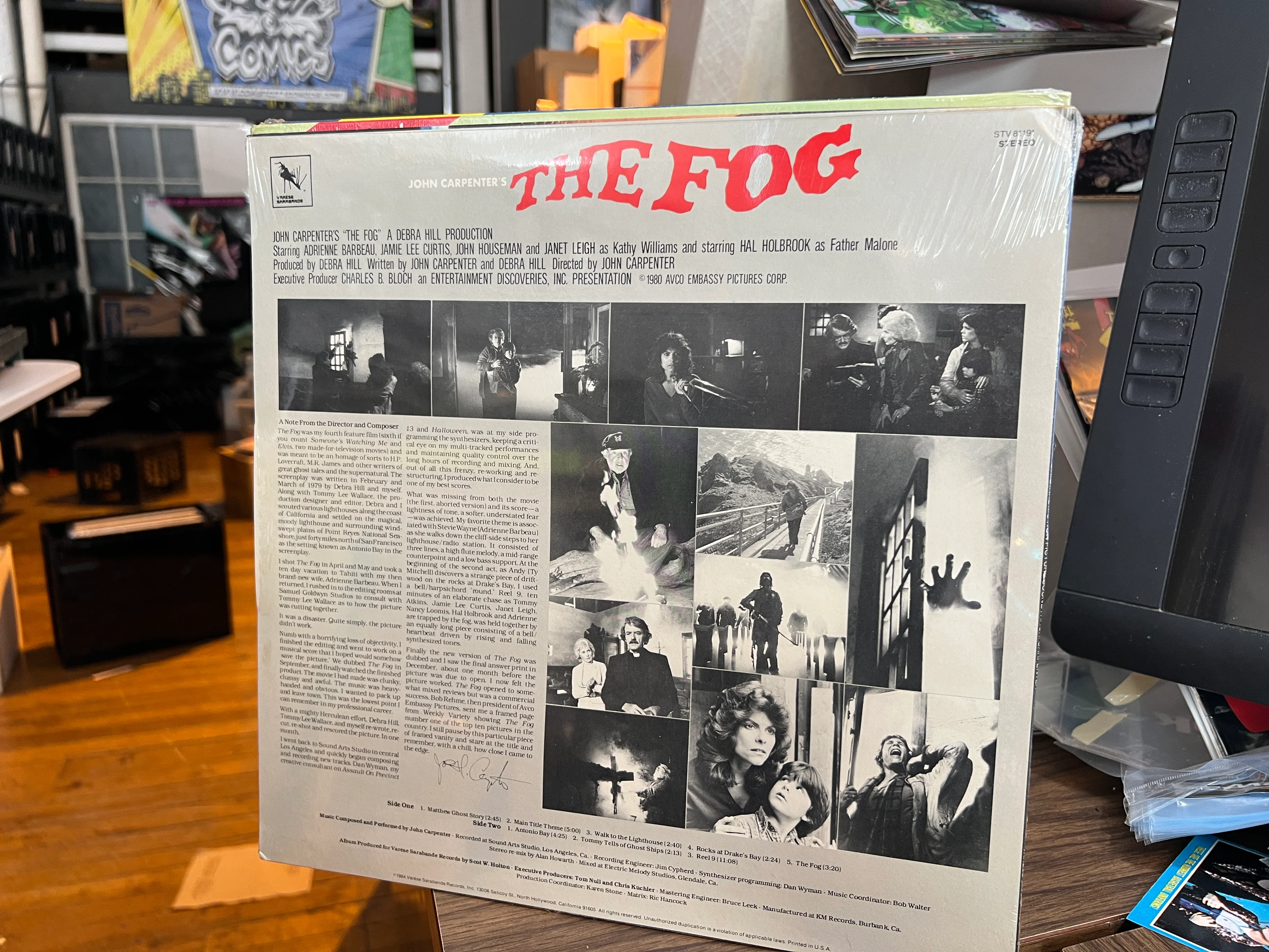 John Carpenter's The Fog : LP Soundtrack SEALED!!!! Original Pressing 1984 - Image 2