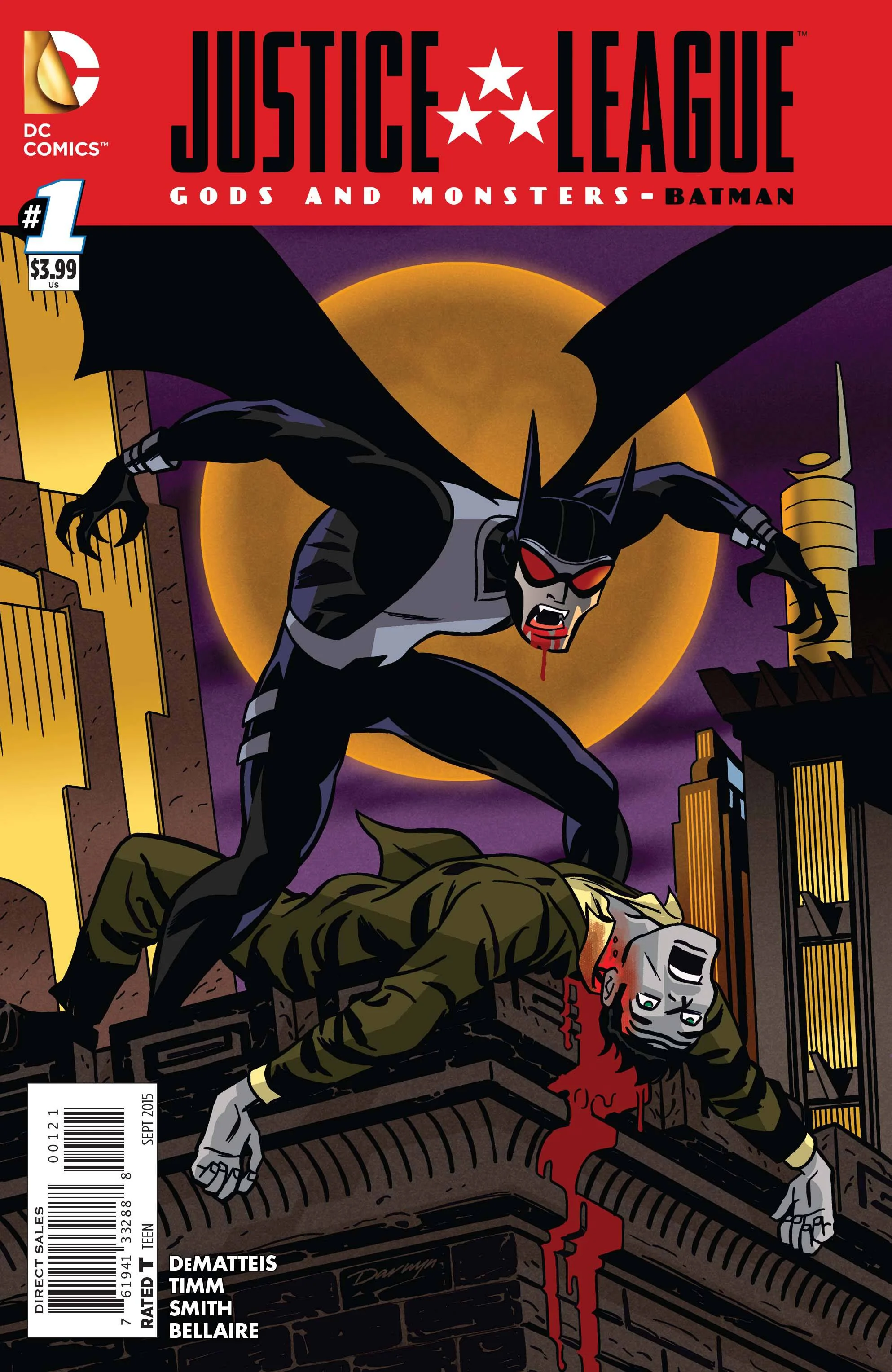 Justice League: Gods and Monsters – Batman #1 1:10 Darwyn Cooke Variant
