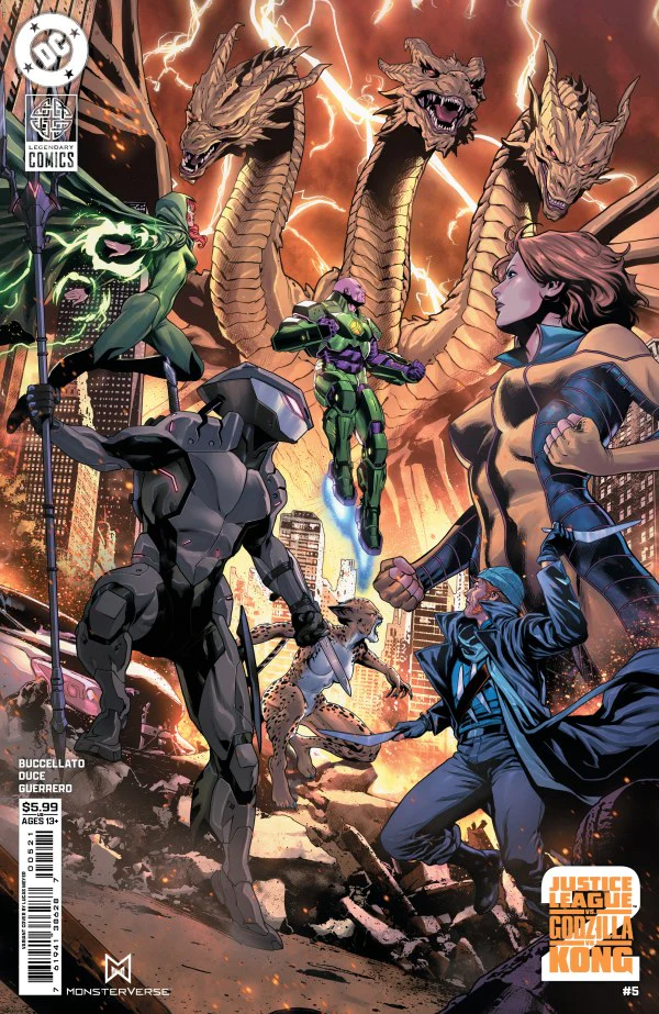JUSTICE LEAGUE VS GODZILLA VS KONG 2 #5 (OF 7) CVR C LUCAS MEYER CARD STOCK VAR