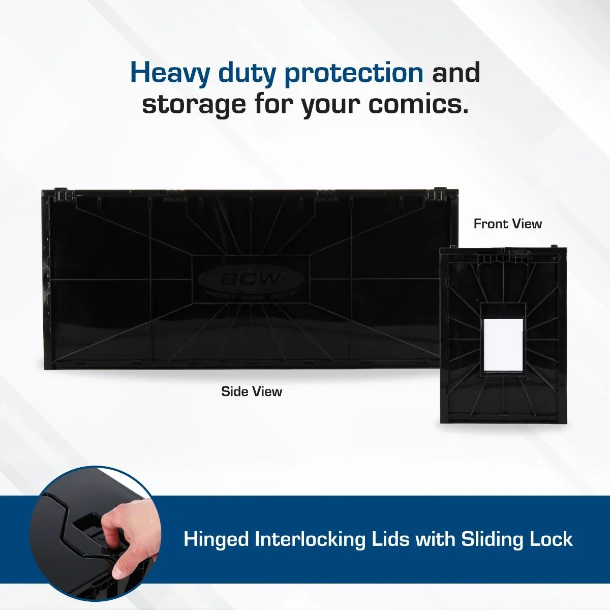 BCW : Long Plastic Comic Book Bin/Box - Black (***Local Pick Up Only) - Image 3