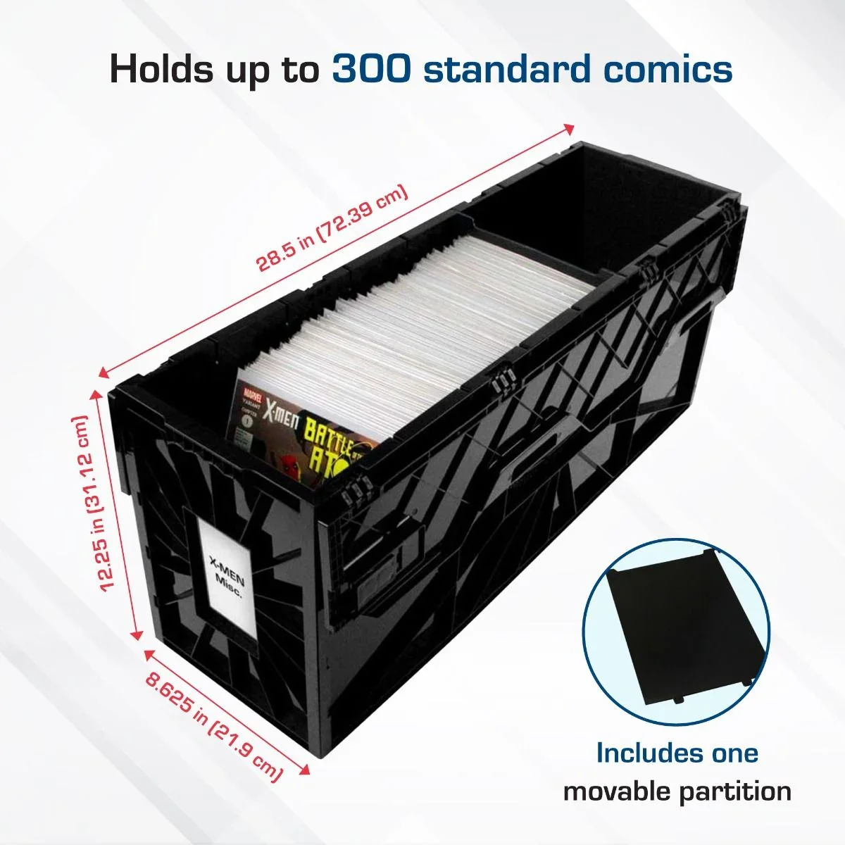 BCW : Long Plastic Comic Book Bin/Box - Black (***Local Pick Up Only) - Image 4