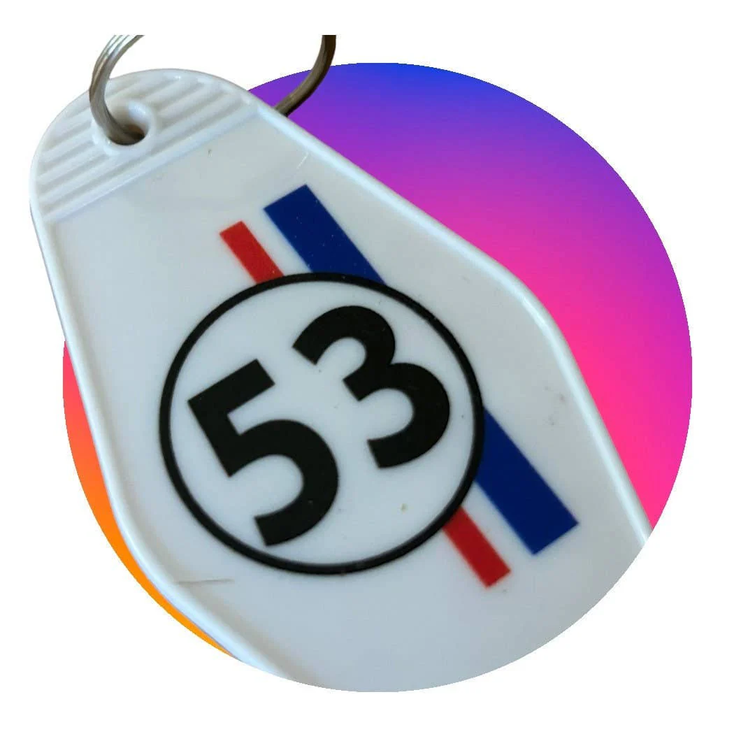 Key Tag/Keychain: Volkswagen 53 (Herbie/Lovebug) - Image 3