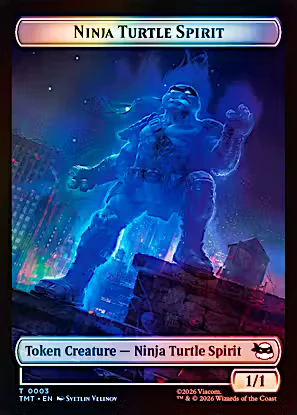 Magic The Gathering: Teenage Mutant Ninja Turtles : Ninja Turtle Spirit / Food (Foil) Token