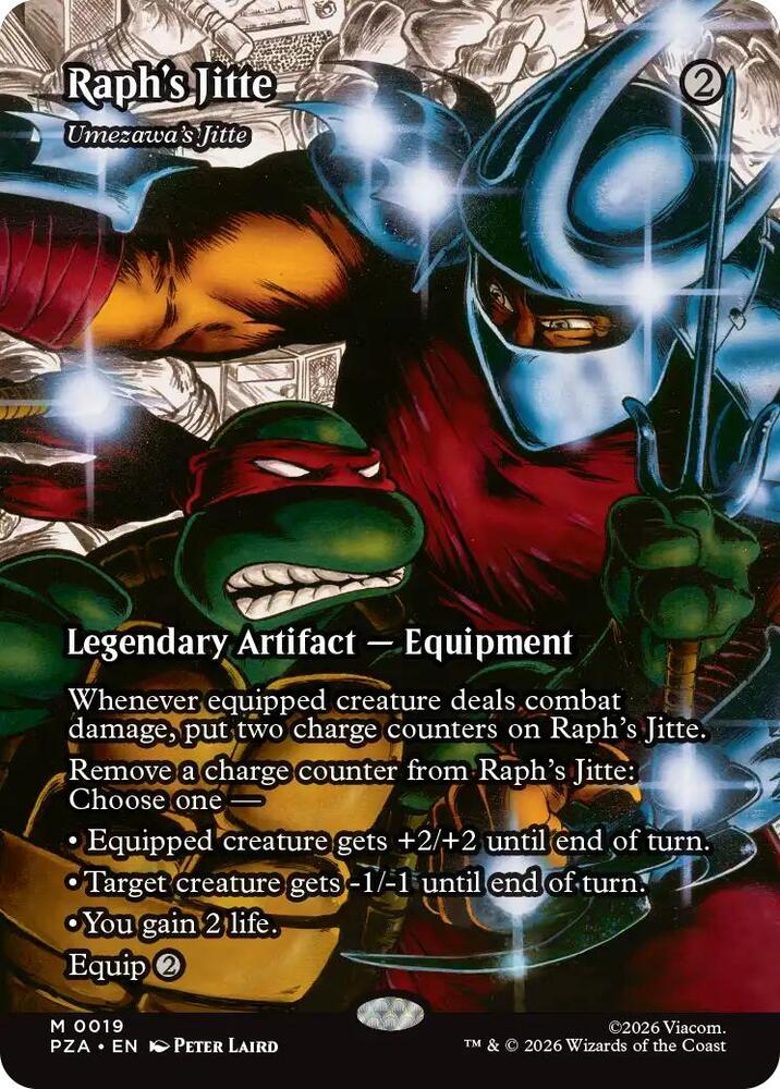 Magic The Gathering: Teenage Mutant Ninja Turtles : Raph's Jitte (Borderless)