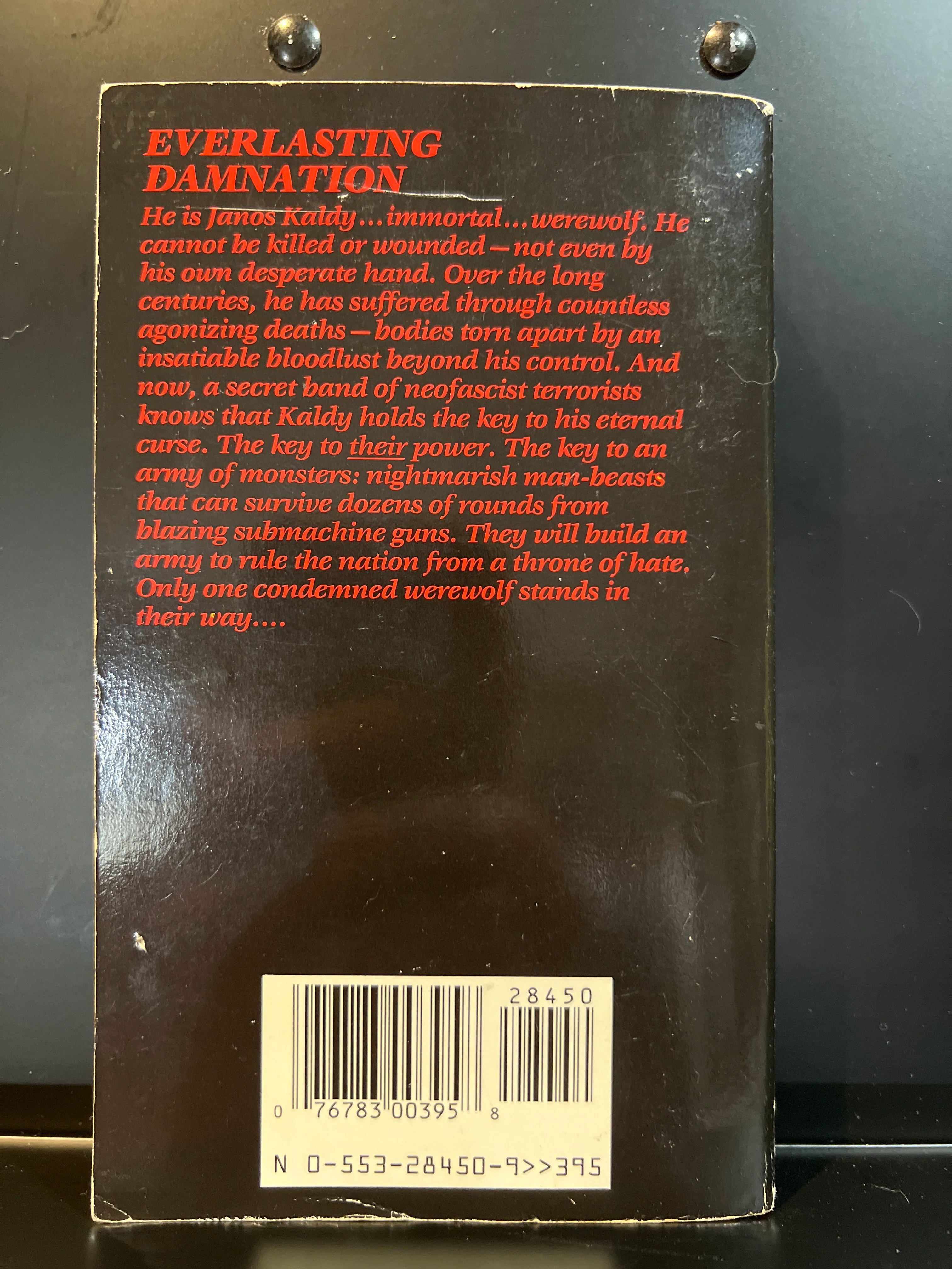 Mark of the Werewolf : Jeffrey Sackett Paperback Horror - Image 3