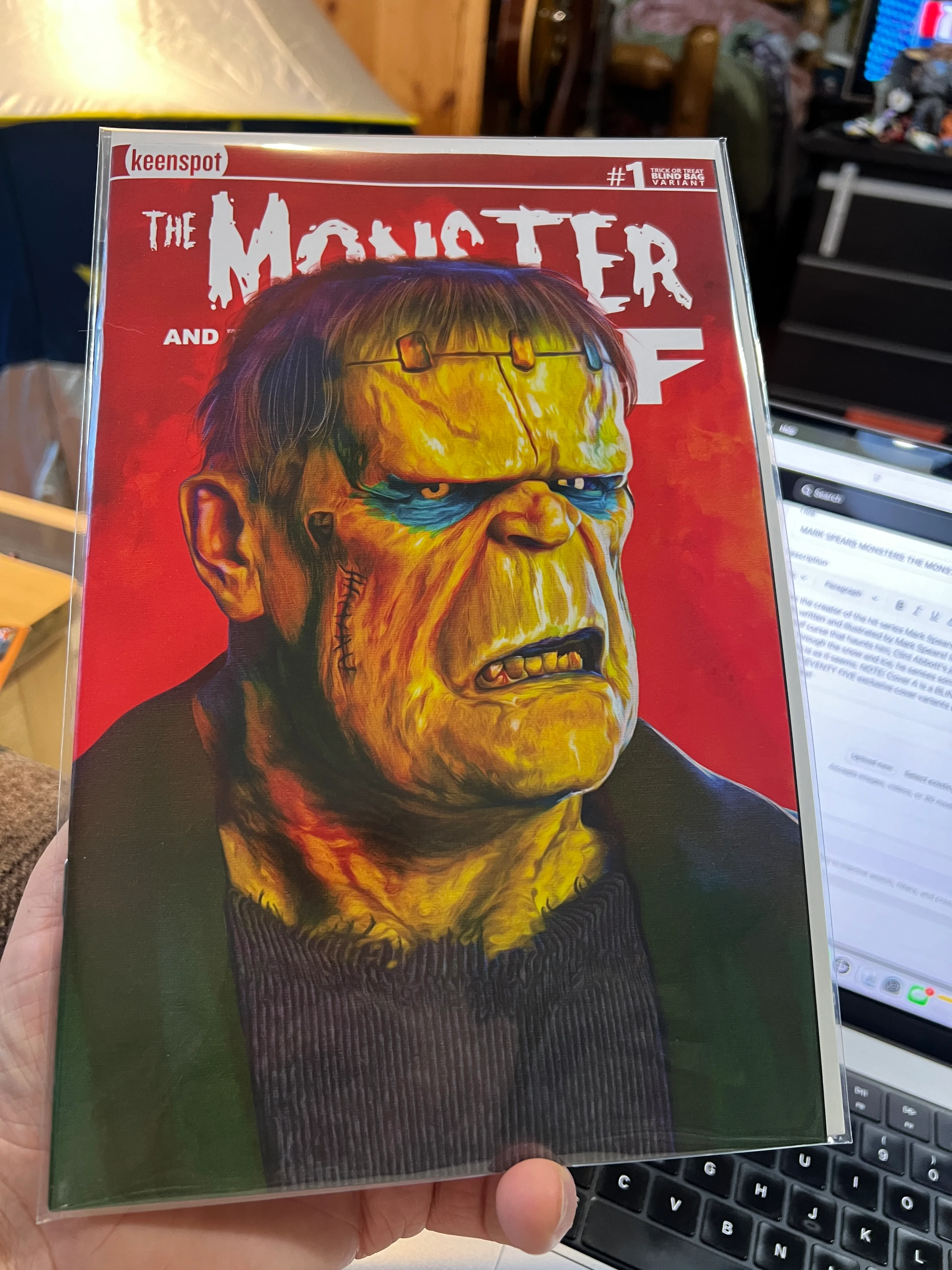 Mark Spears: The Monster and the Wolf #1 Blind Bag - FRANKENSTEIN COVER A27