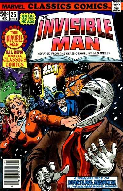 Marvel Classics Comics #25 The Invisible Man (1976 Illustrated Classic Novels)