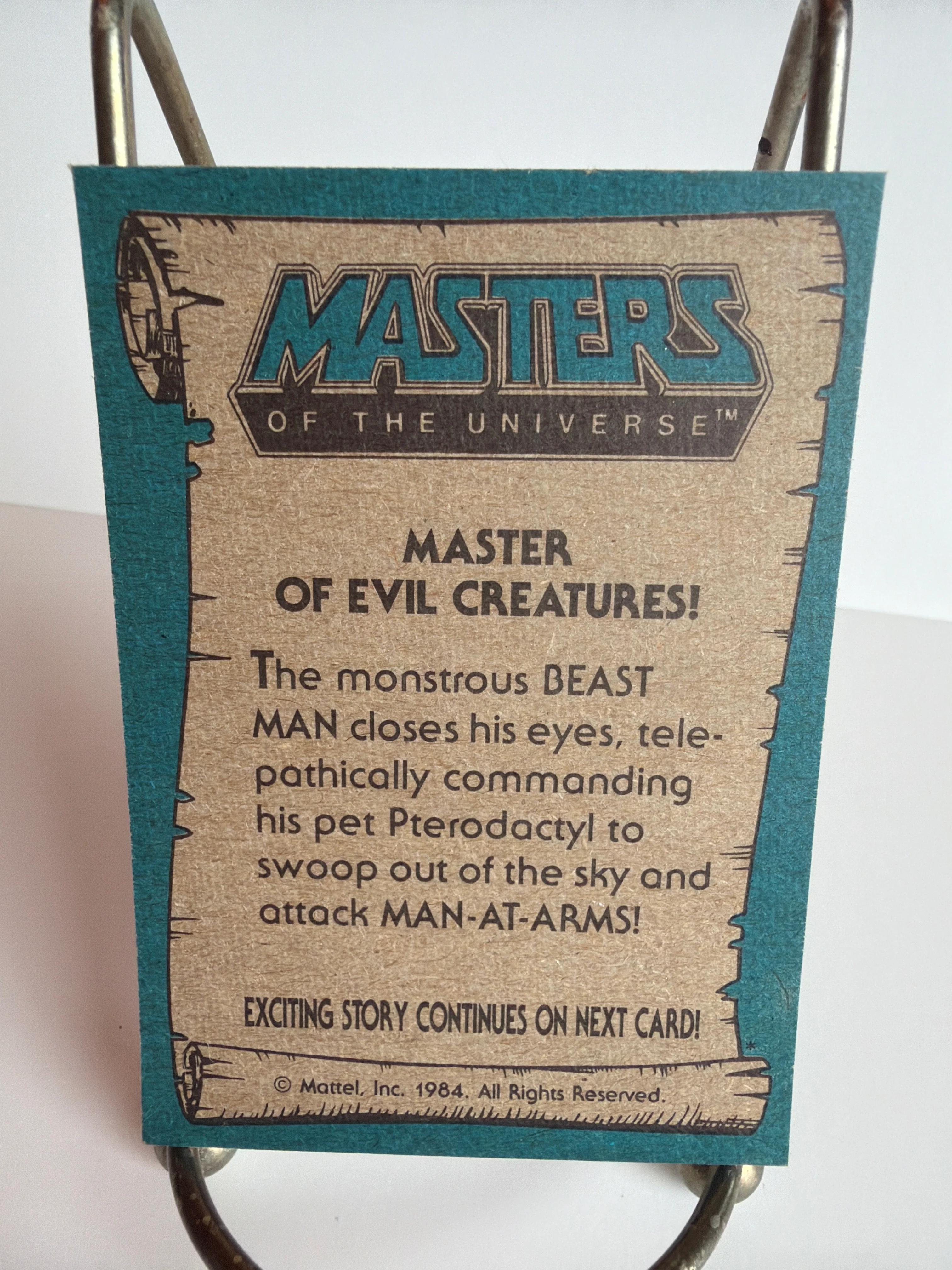 Masters of the Universe Trading Card Series (1984) : #40 "Master of Evil Creatures!" - Image 2
