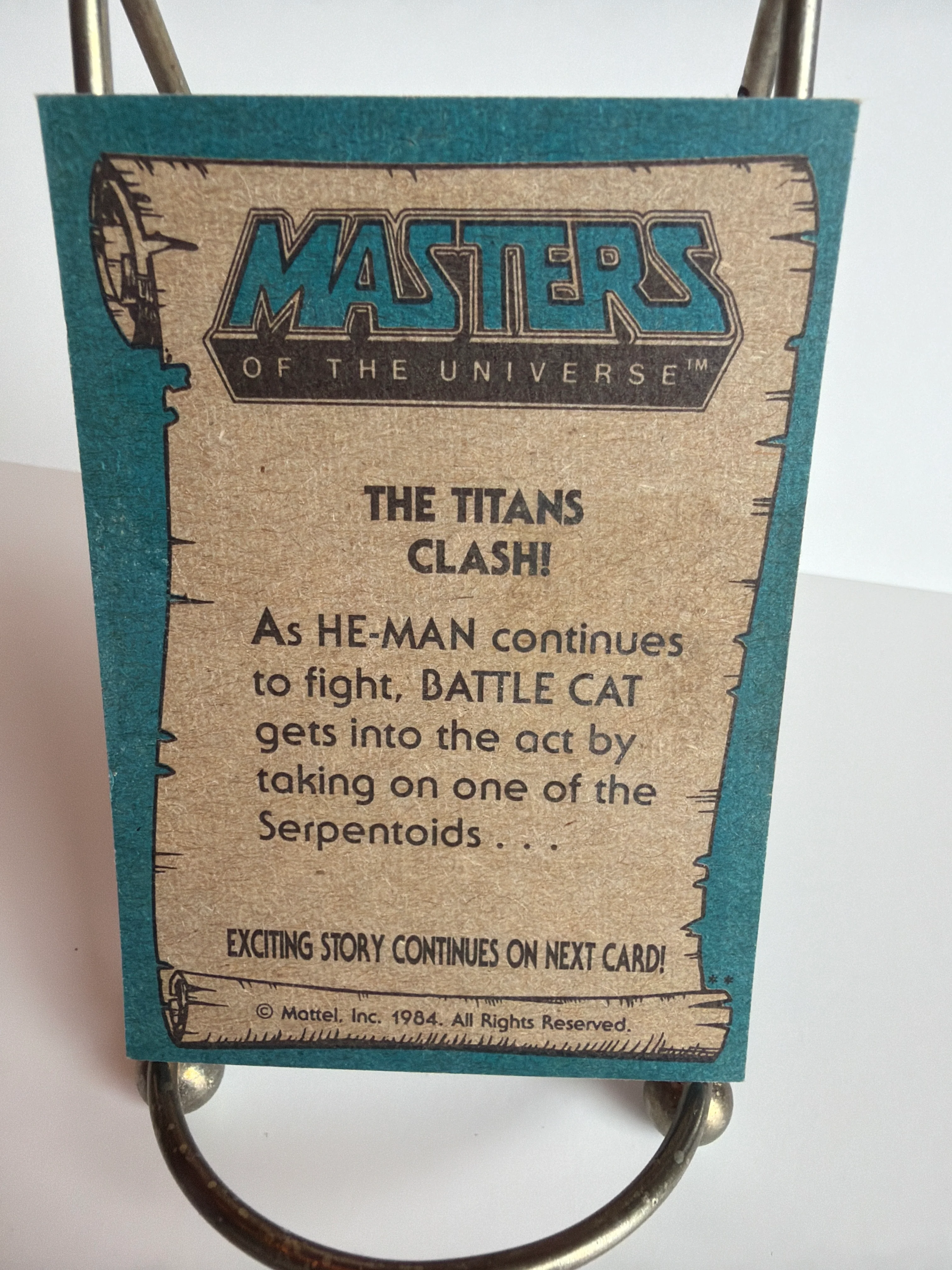 Masters of the Universe Trading Card Series (1984) : #57 "The Titans Clash!" - Image 2