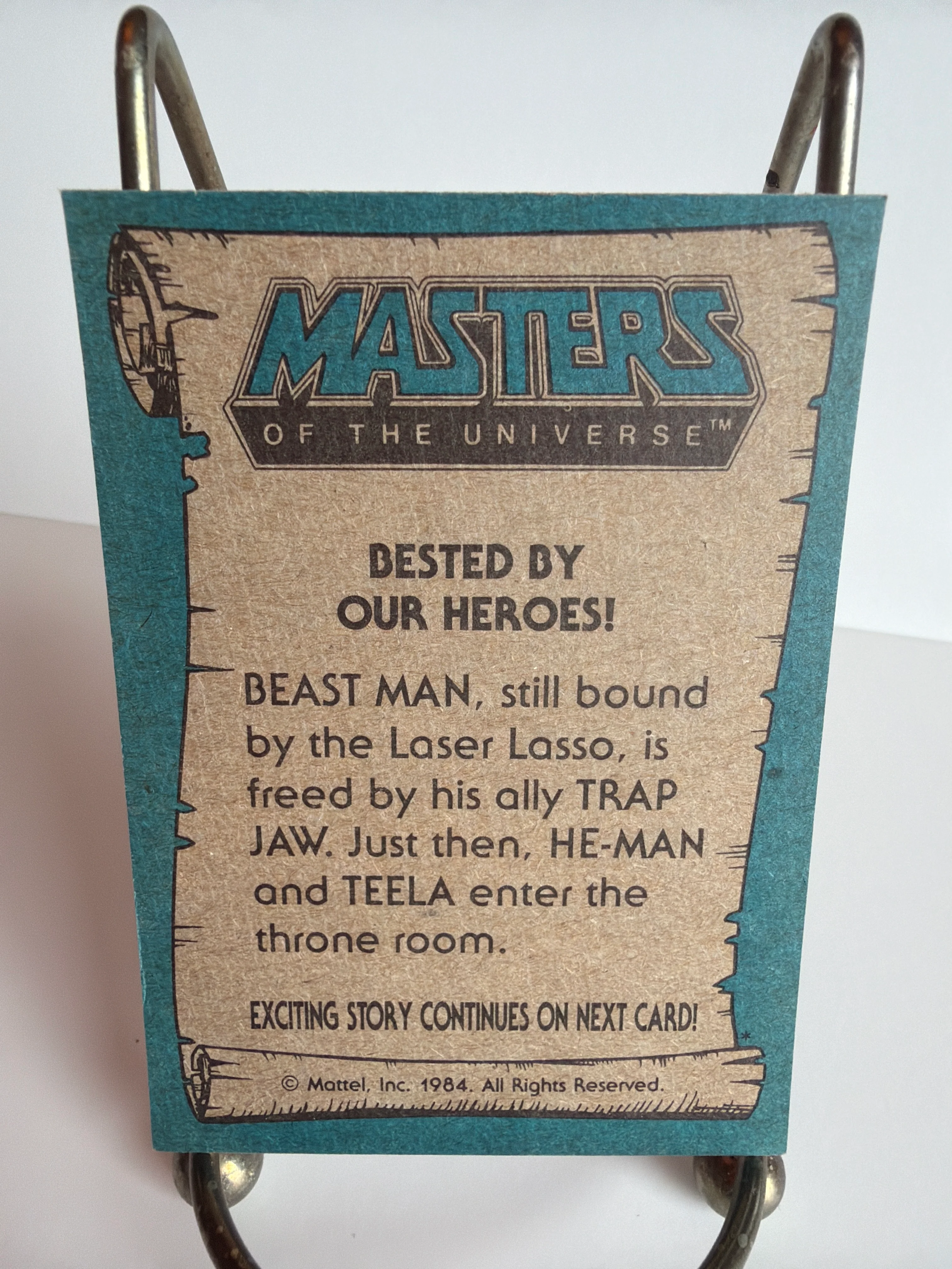 Masters of the Universe Trading Card Series (1984) : #69 "Bested by Our Heroes!" - Image 2