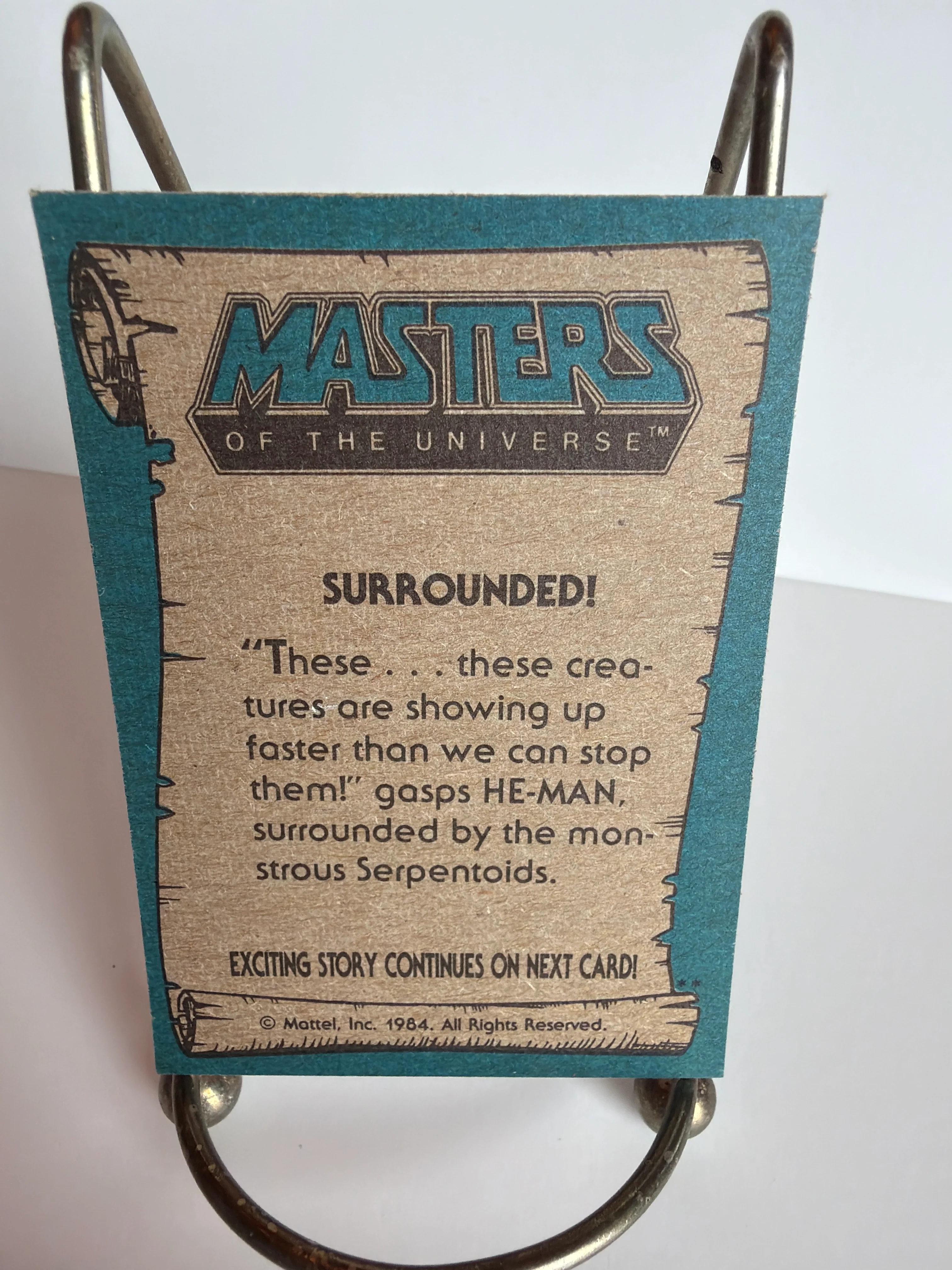 Masters of the Universe Trading Card Series (1984) : #60 "Surrounded!" - Image 2