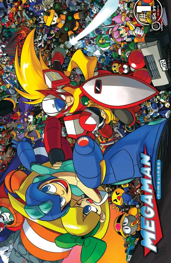 MEGA MAN TIMELINES #1 (ONE SHOT) CVR D INC 1:5 ANDREW DICKMAN WRAPAROUND VAR