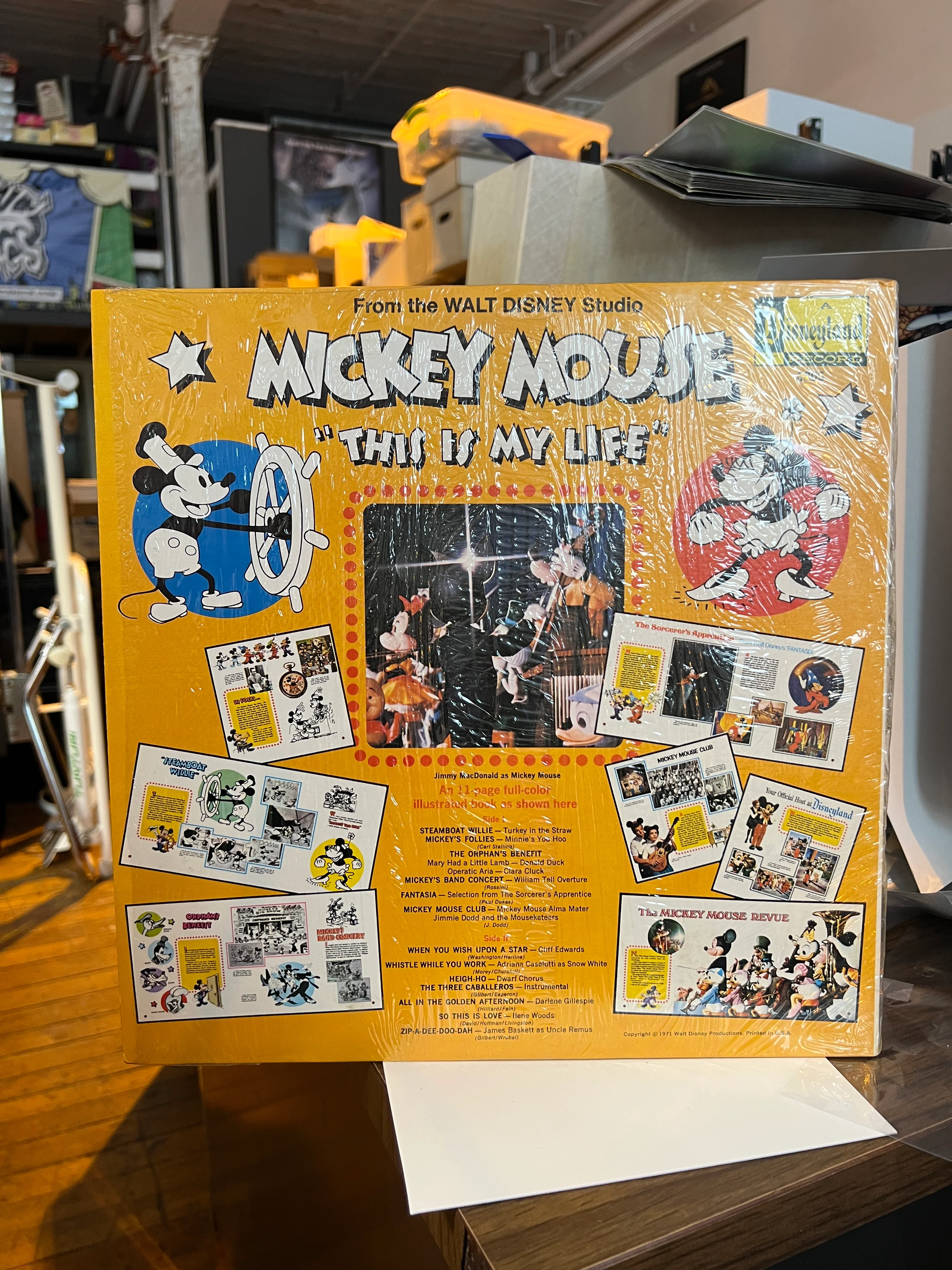 Mickey Mouse: "This is My Life" LP OST W/ Illustrated Book Original Pressing 1971 - Image 2