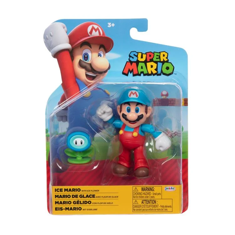 World of Nintendo Wave 30 Ice Mario with Ice Flower 4-Inch Scale Figure