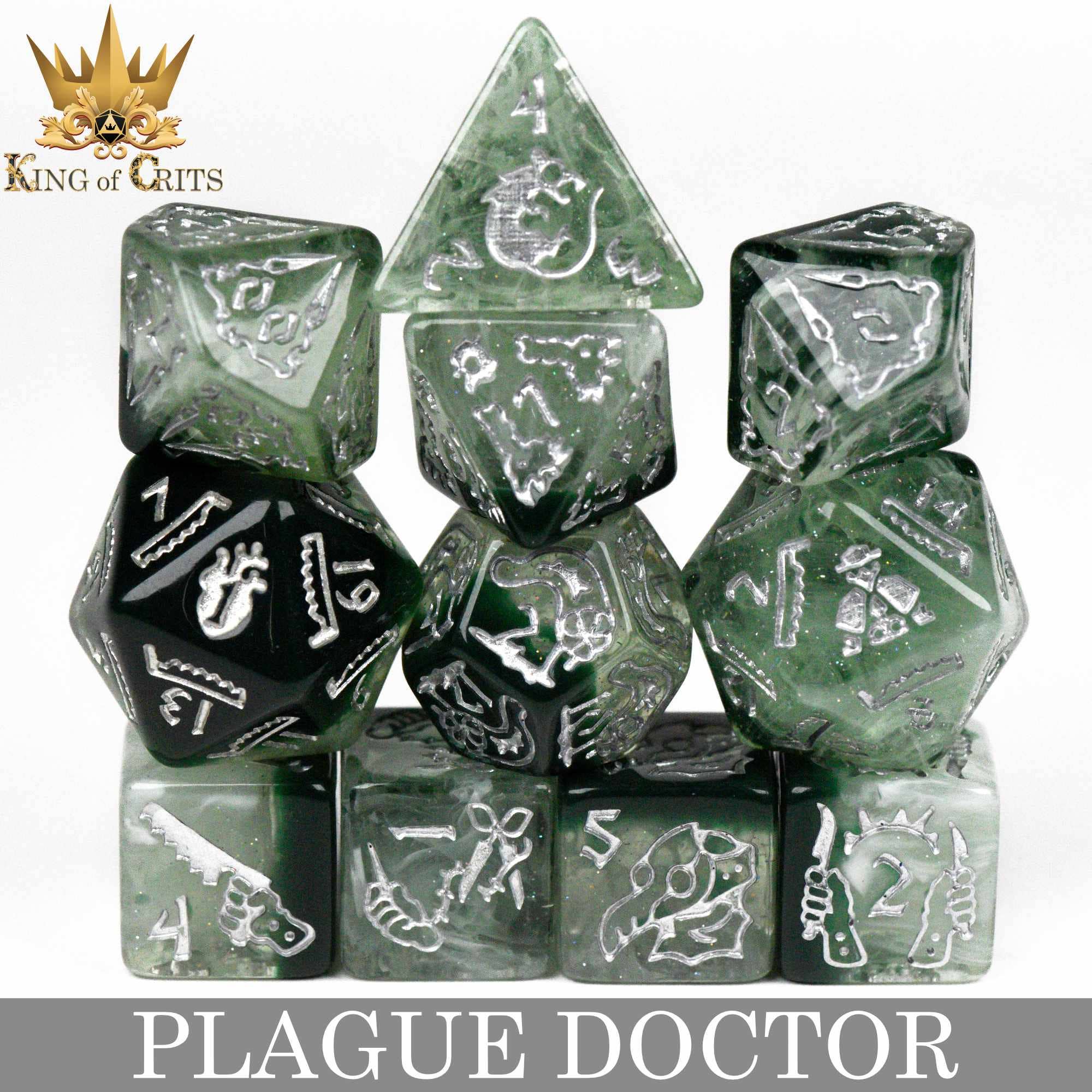Plague Doctor - 11 Dice Set - Image 2