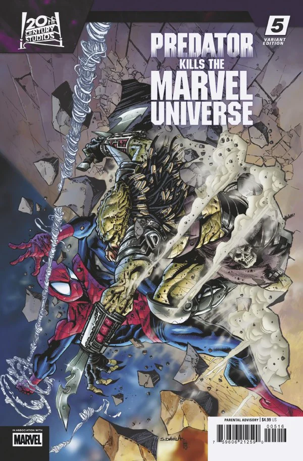PREDATOR KILLS THE MARVEL UNIVERSE #5 SERGIO DAVILA VARIANT 1:25