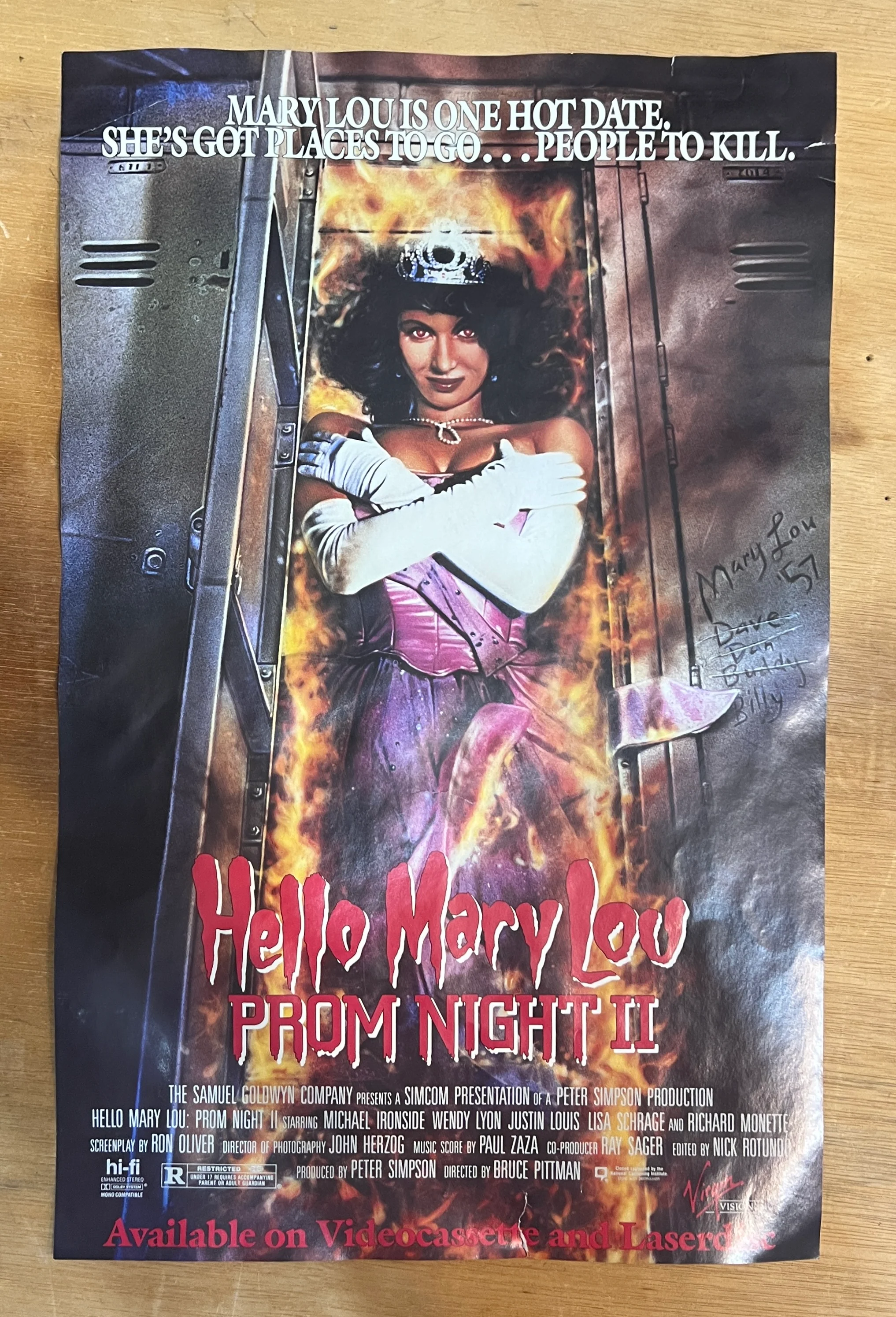 Prom Night / Prom Night 2 Hello Mary Lou : Video Store Poster 2-Sided Poster 12x19" - Image 2