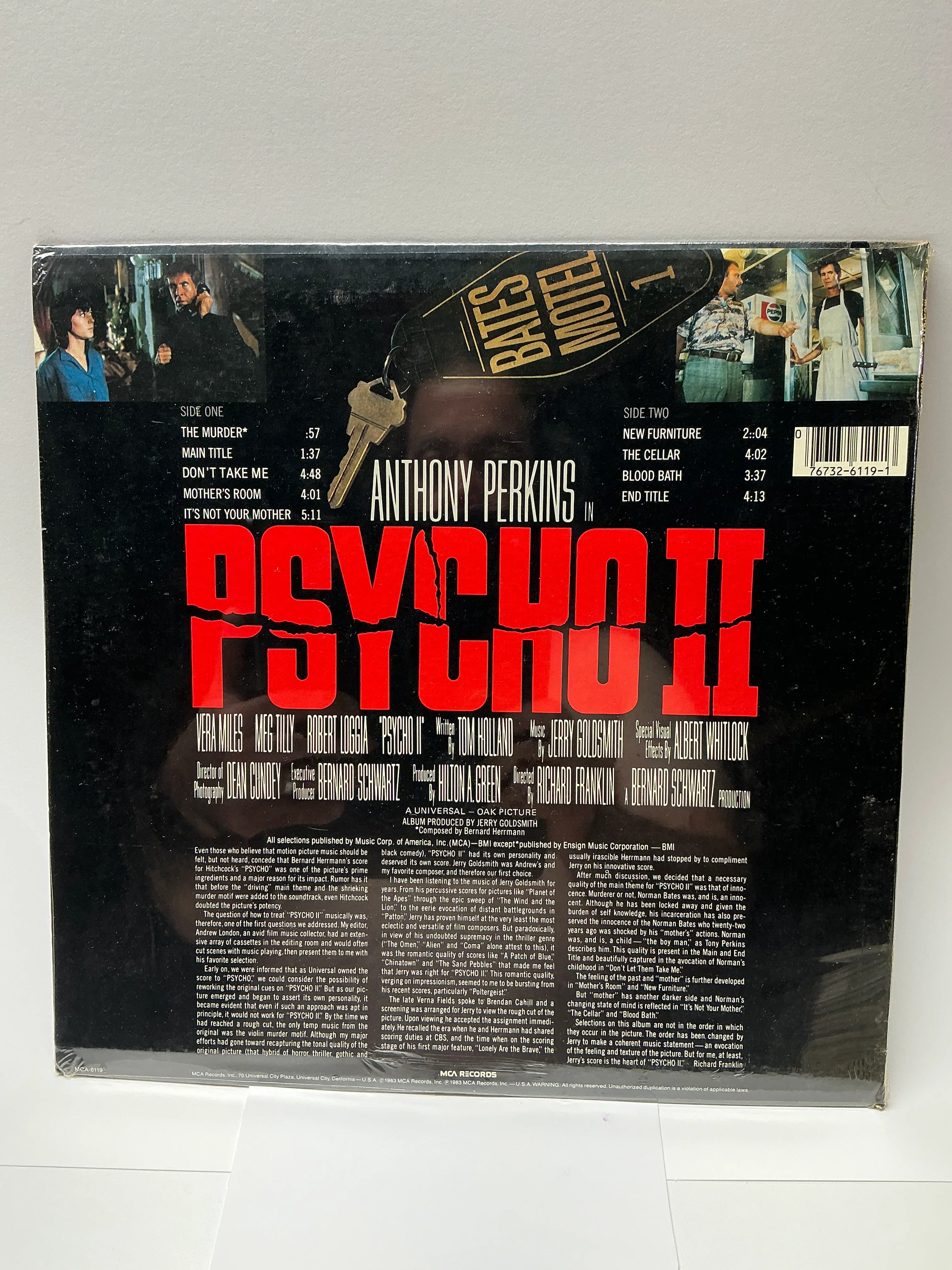 Psycho II : OST Soundtrack Vinyl Mint / Sealed MCA-6119 1983 - Image 3