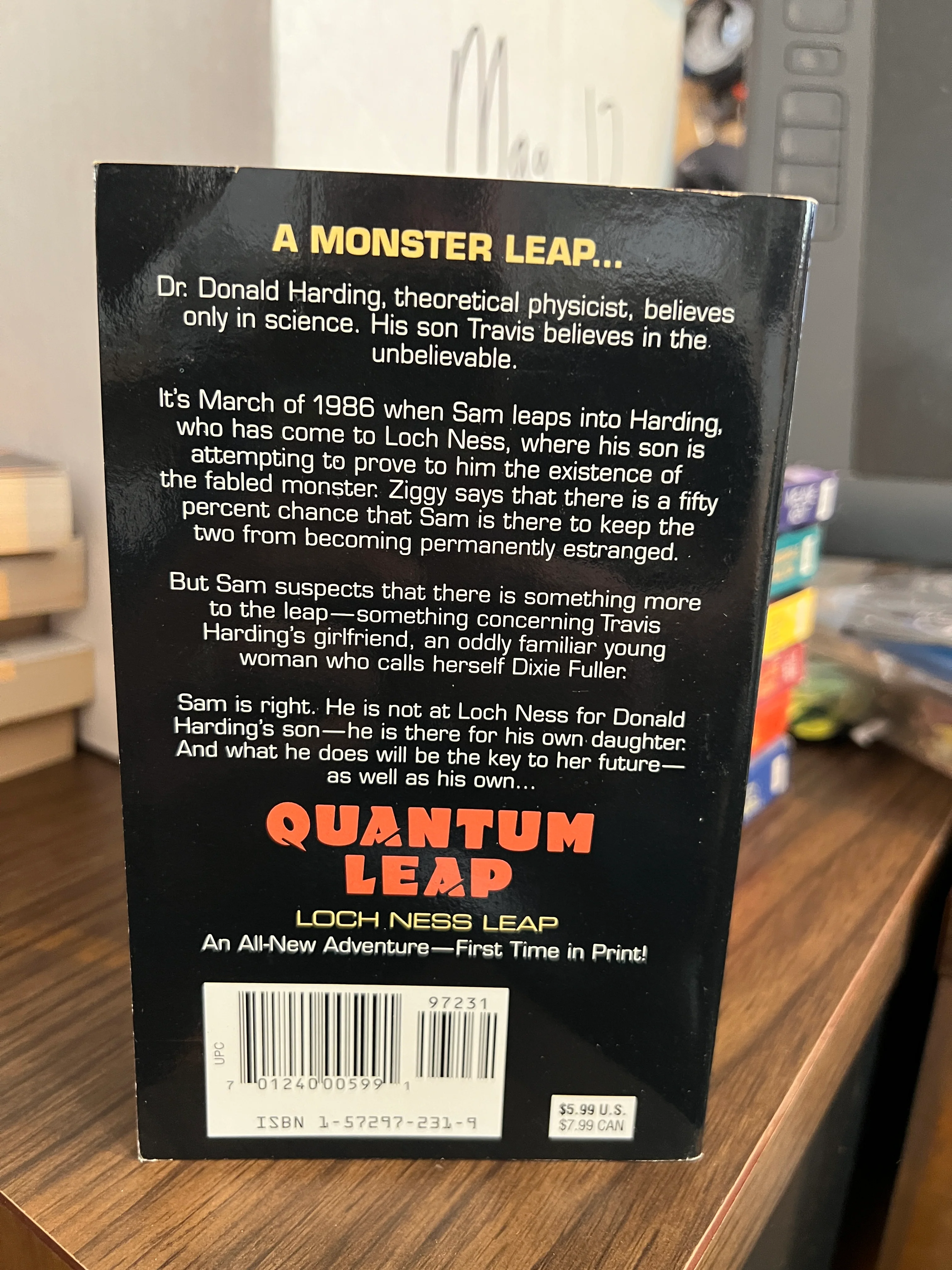 Quantum Leap : "Loch Ness Leap" Tie-In Paperback Novel - Image 3