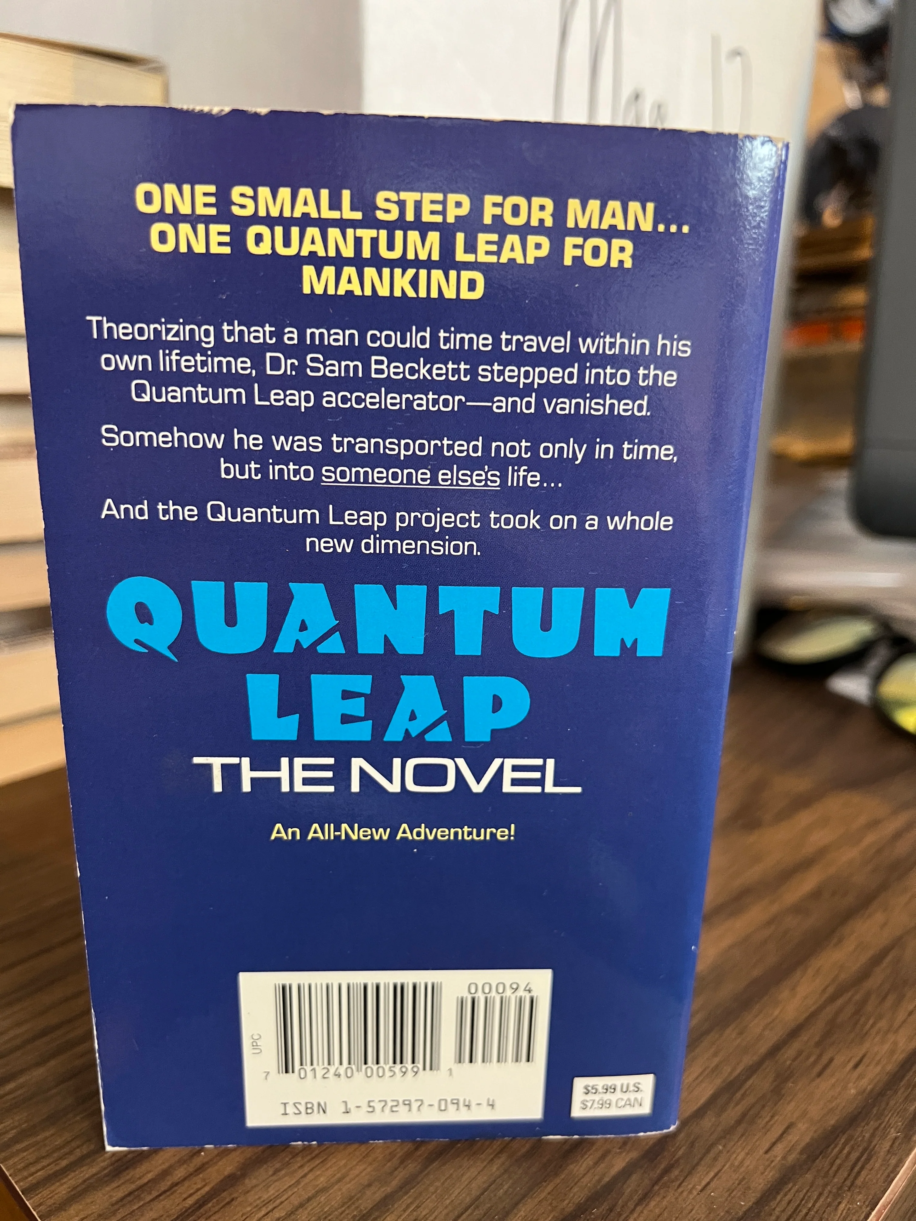 Quantum Leap : "The Novel" Tie-In Paperback Novel - Image 3