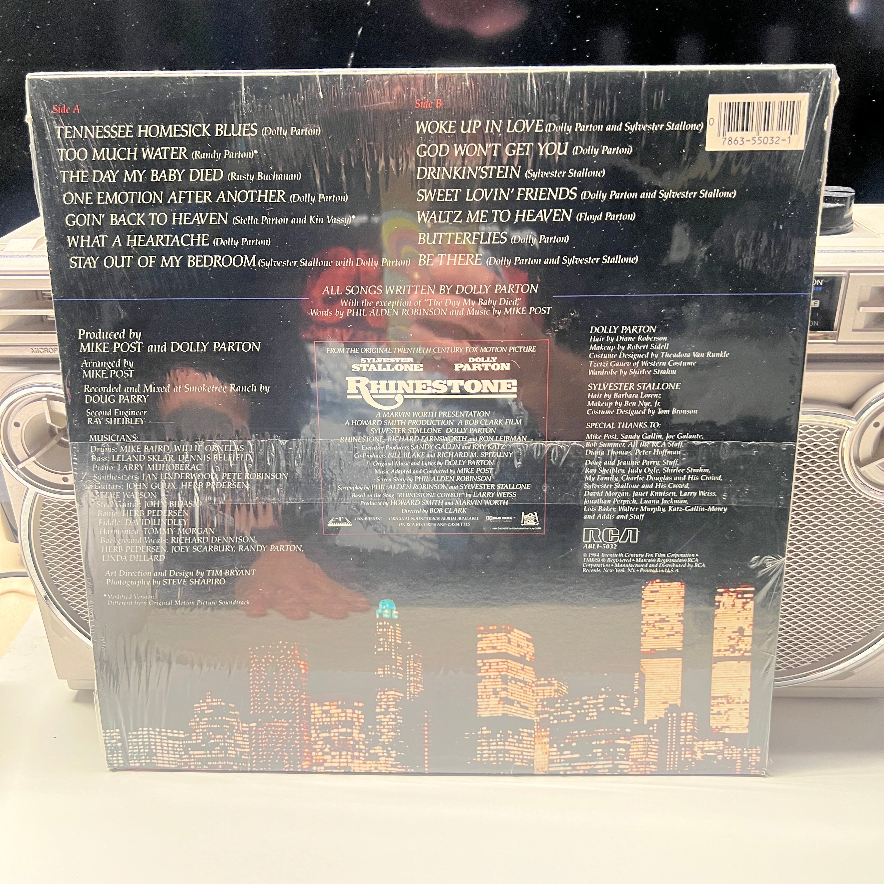 Rhinestone : OST Soundtrack Vinyl LP Original Pressing W/ Shrink - Image 2