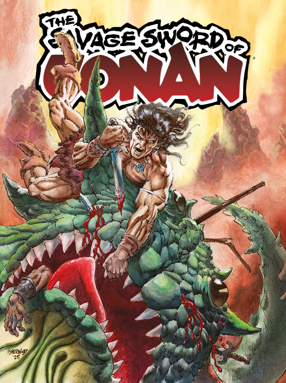 SAVAGE SWORD OF CONAN #12 CVR B GEOF ISHERWOOD VAR (MR)(Magazine Size)