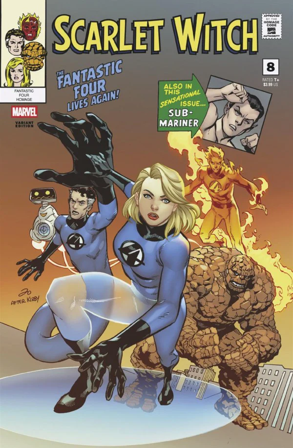 SCARLET WITCH #8 (2025) MARCUS TO FANTASTIC FOUR HOMAGE VARIANT