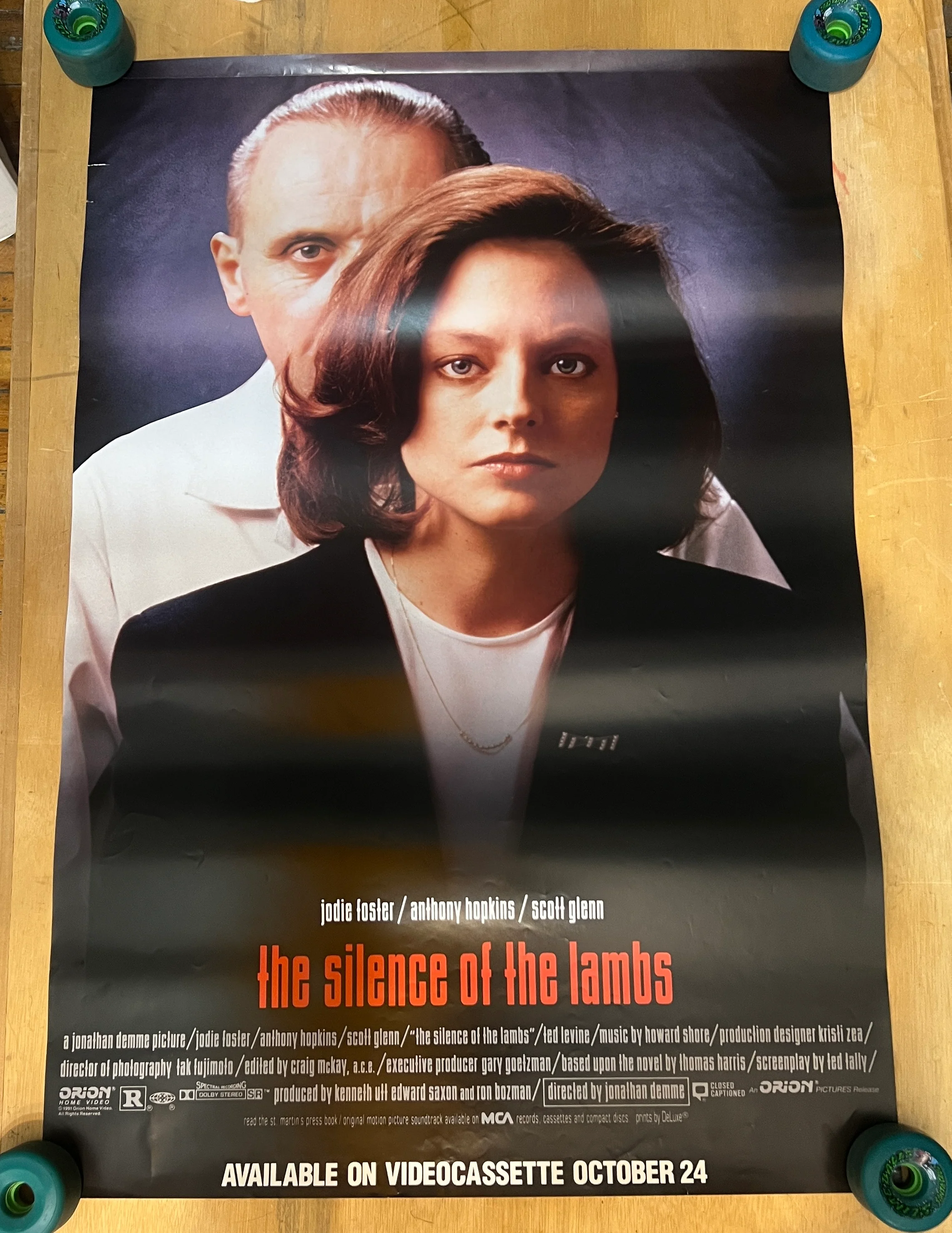Silence Of The Lambs 2-Sided : Video Store Poster - Image 2