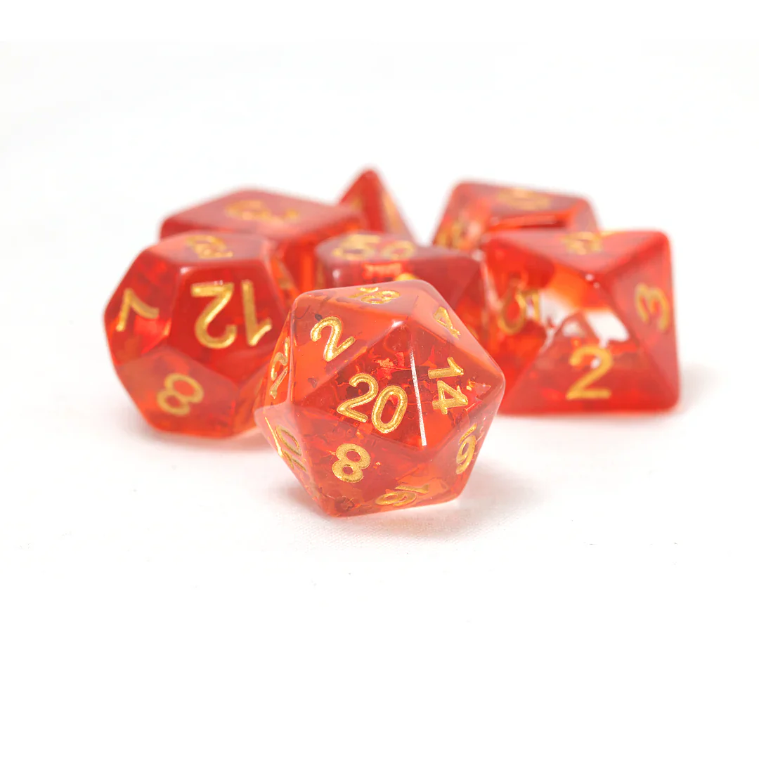 Dice Set: Translucent Maple Leaf Set (Sirius Dice) - Image 2