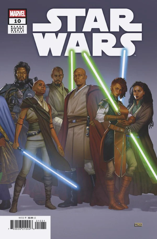 STAR WARS #10 (2026) TAURIN CLARKE 2-PART BLACK HISTORY MONTH CONNECTING VARIANT