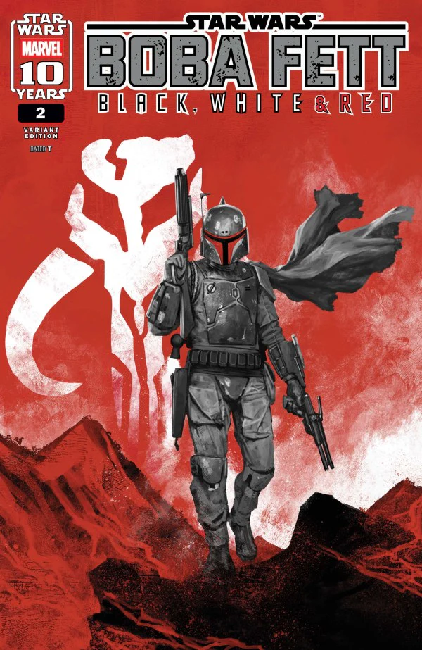STAR WARS: BOBA FETT - BLACK WHITE & RED #2 SKAN VARIANT