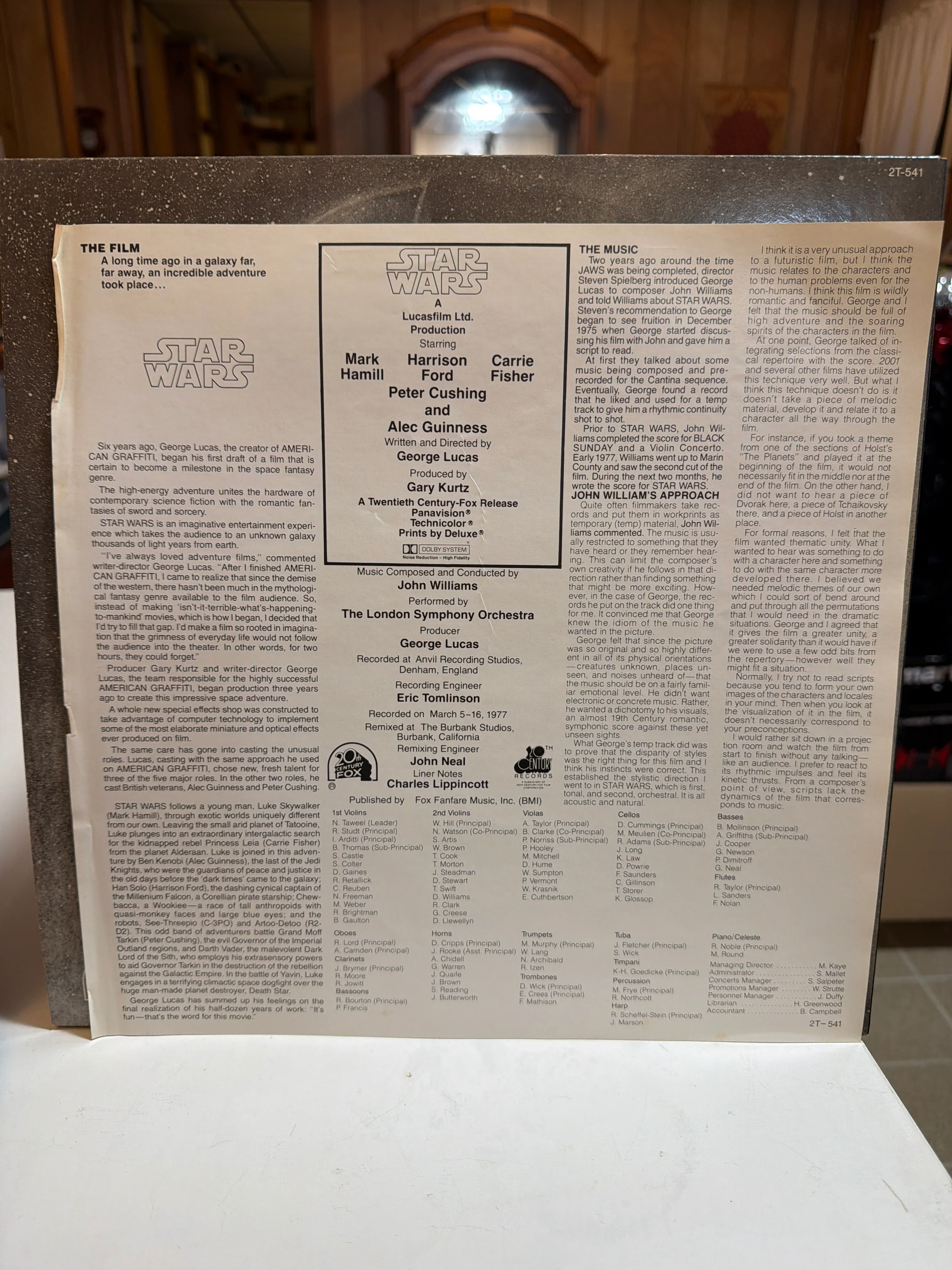Star Wars Soundtrack : Original Pressing W/ Mint Poster & Insert - Image 3
