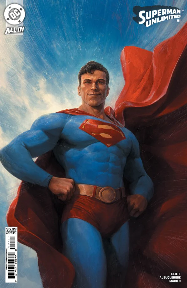 SUPERMAN UNLIMITED #1 CVR J INC 1:25 DAVE RAPOZA CARD STOCK VAR