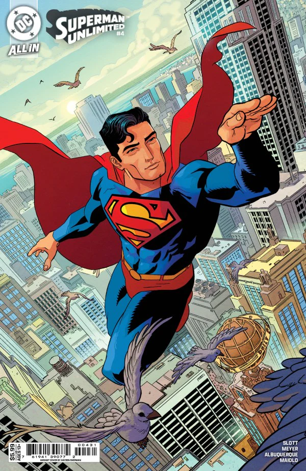 SUPERMAN UNLIMITED #4 CVR C HAYDEN SHERMAN CARD STOCK VAR