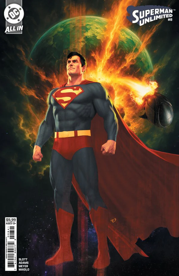 SUPERMAN UNLIMITED #8 CVR D ARIEL OLIVETTI CARD STOCK VAR