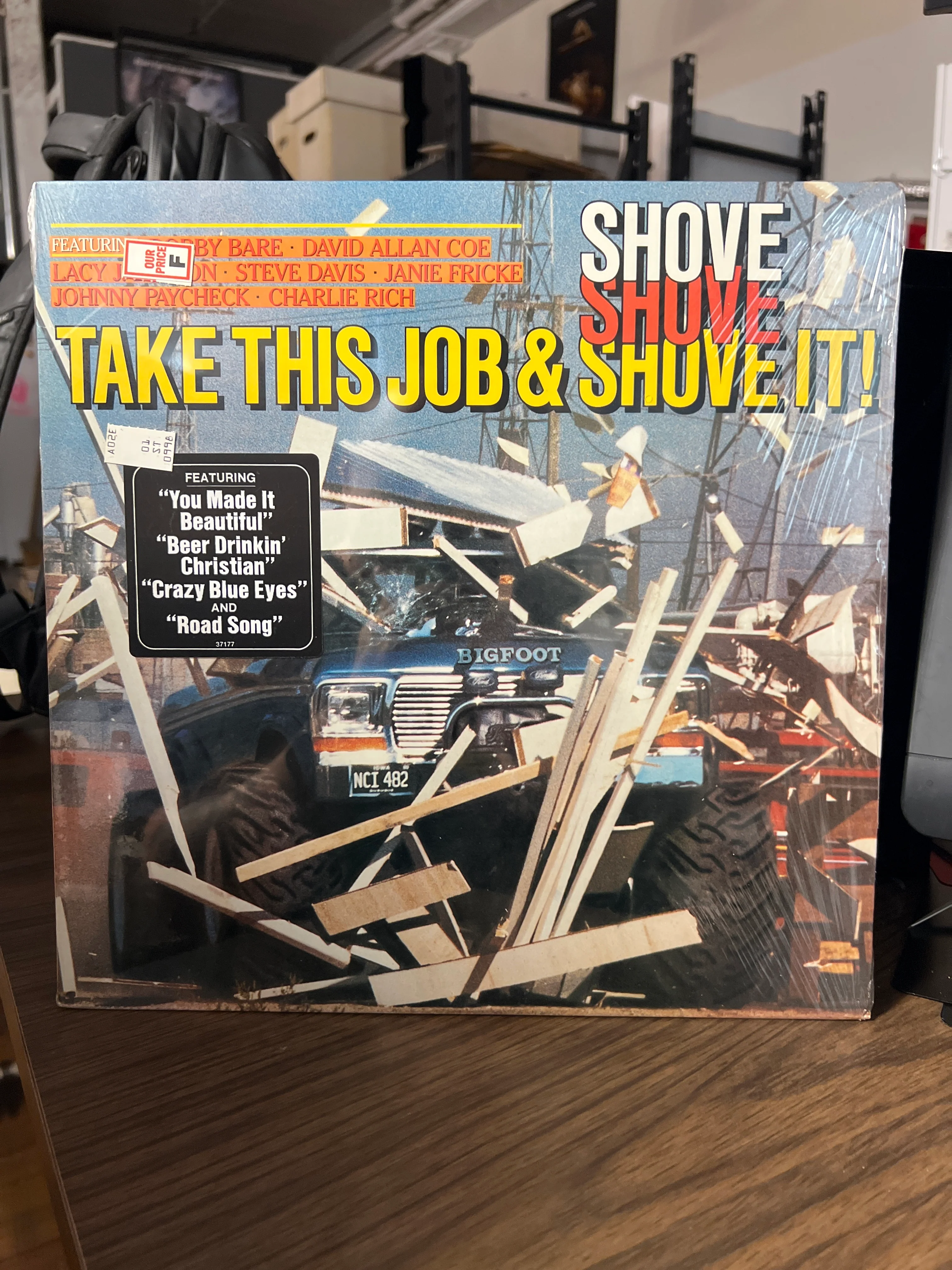 Take This Job & Shove it  : Movie Soundtrack LP OST EX/EX