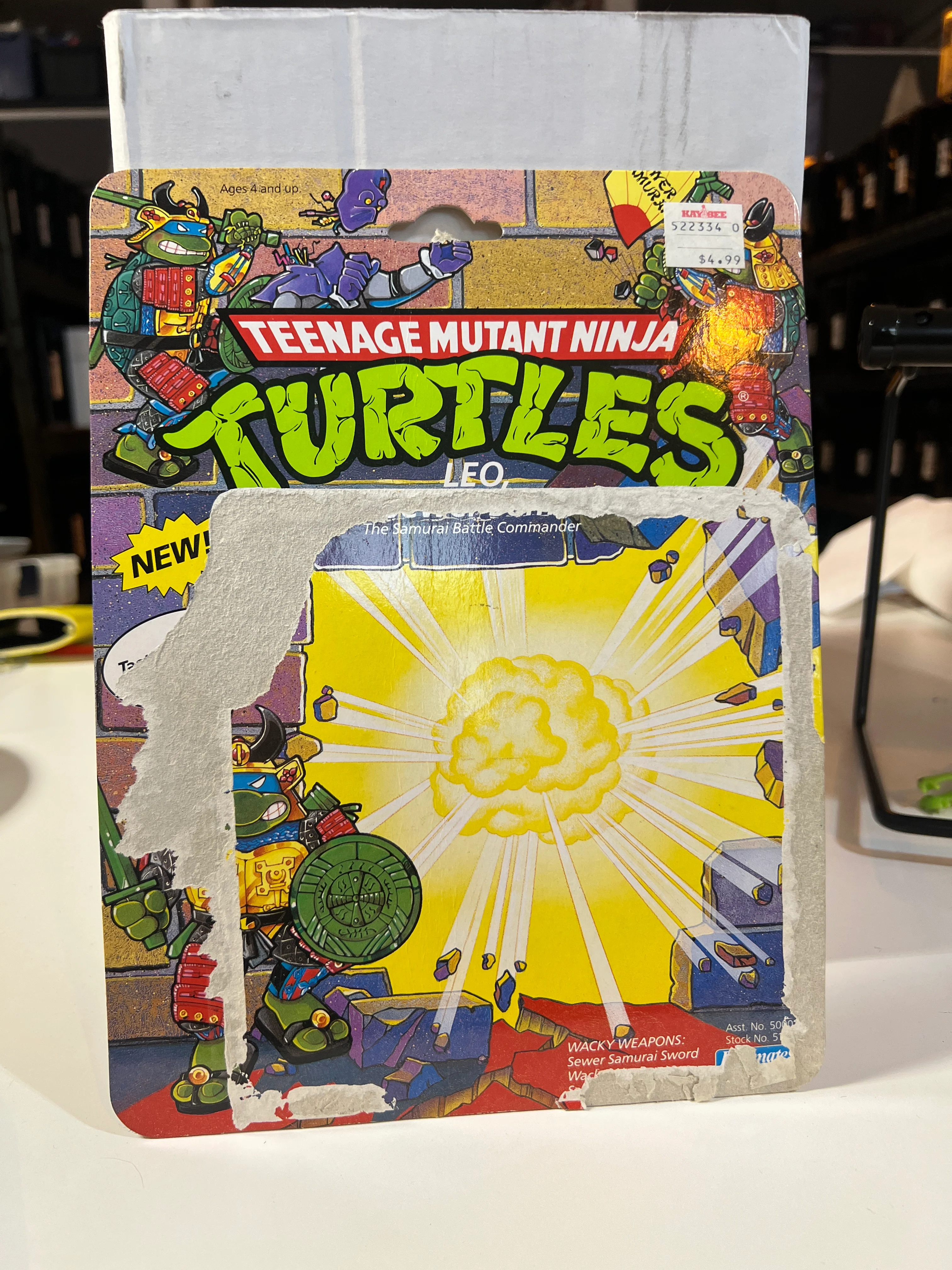 Teenage Mutant Ninja Turtles : Leo Sewer Samurai File Card / Cardback - Image 2