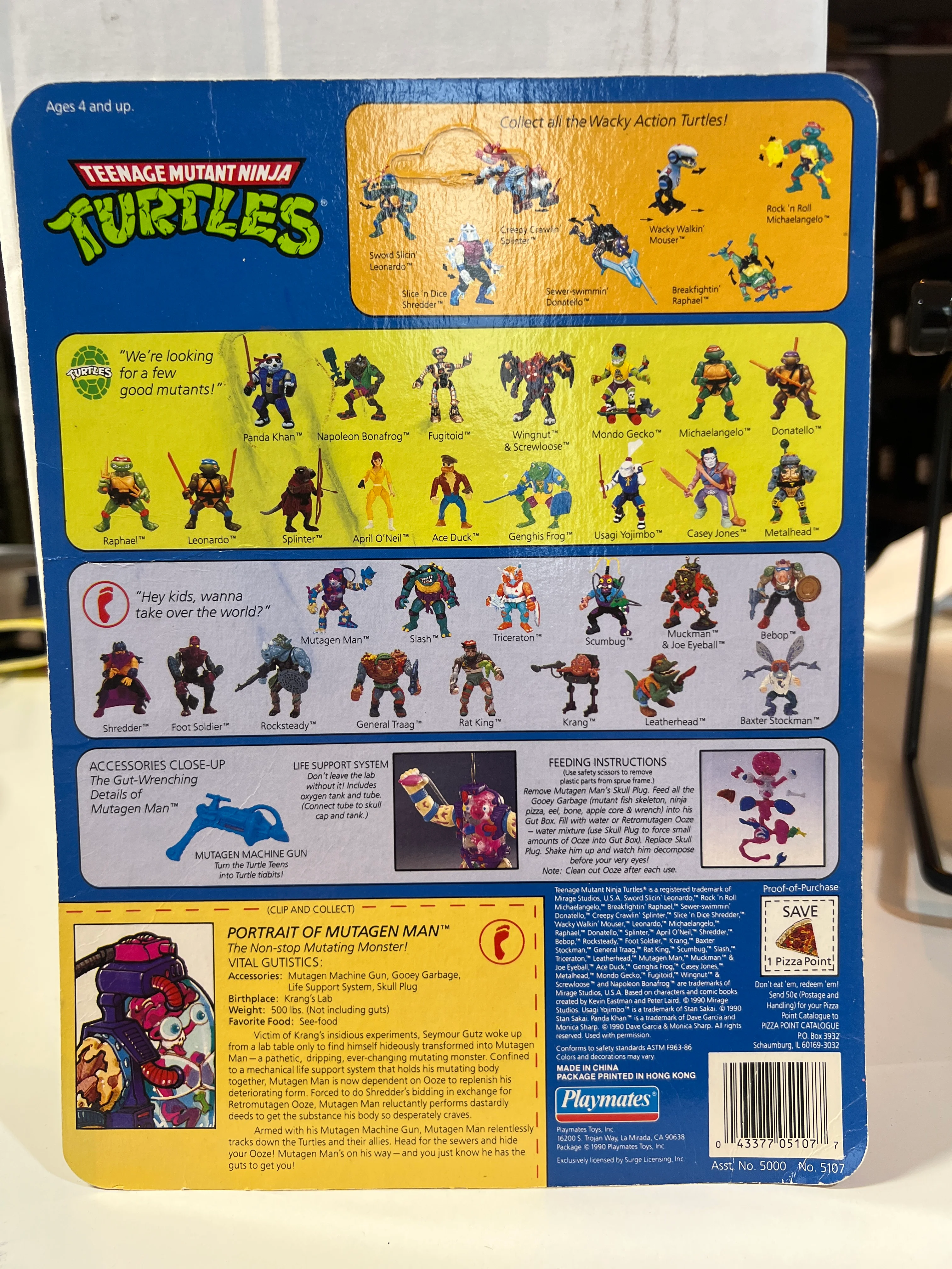 Teenage Mutant Ninja Turtles : Mutagen Man File Card / Cardback
